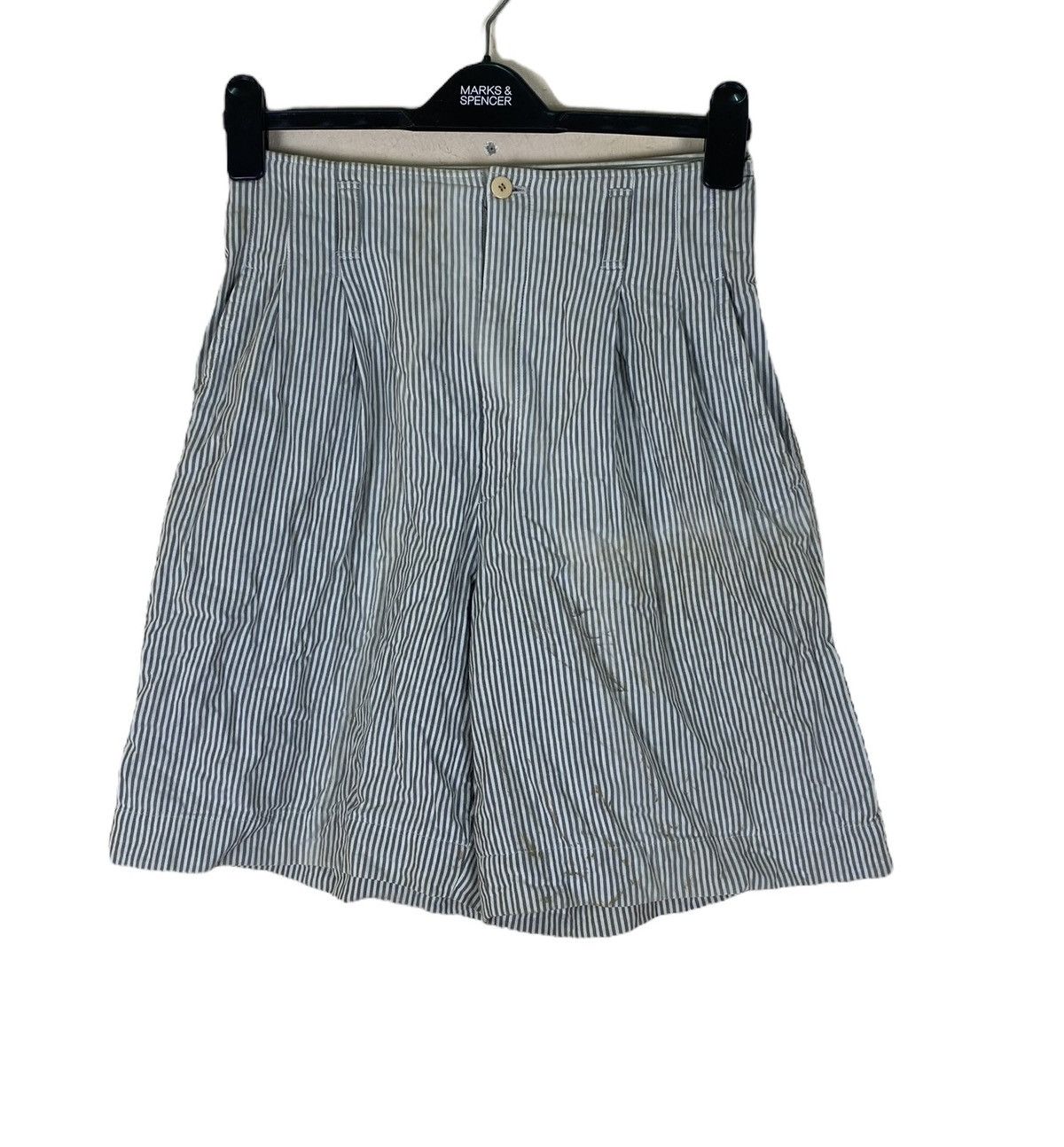 Issey Miyake Vintage Issey Miyake Hickory Short Pants Size US 27 - 1 Thumbnail