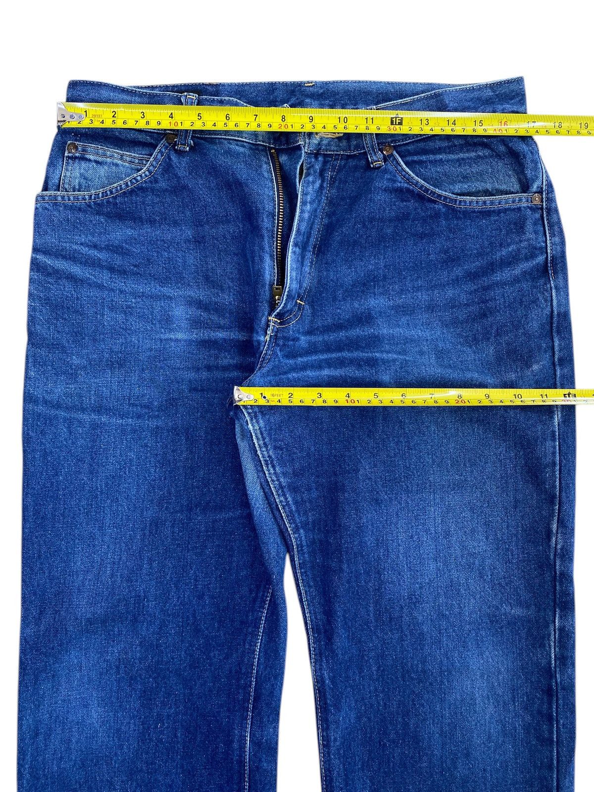 Lee Lee Whiskers Dark Wash Style Straight Cut Jeans Size US 34 / EU 50 - 5 Thumbnail