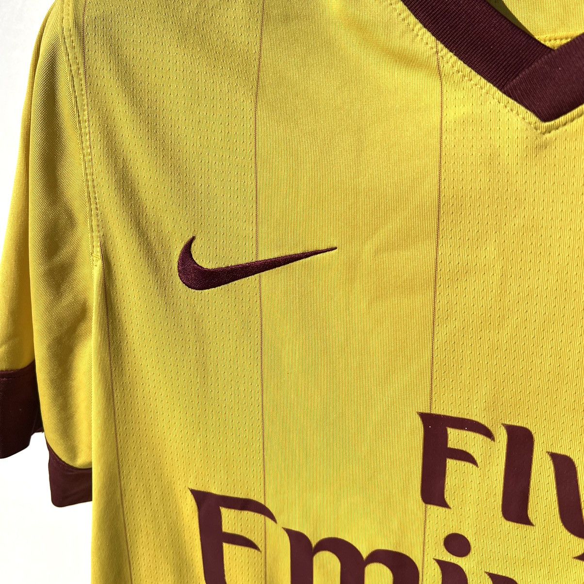 Nike × Vintage Vintage Nike Arsenal London Jersey 2010-2012 yellow Size US S / EU 44-46 / 1 - 2 Thumbnail