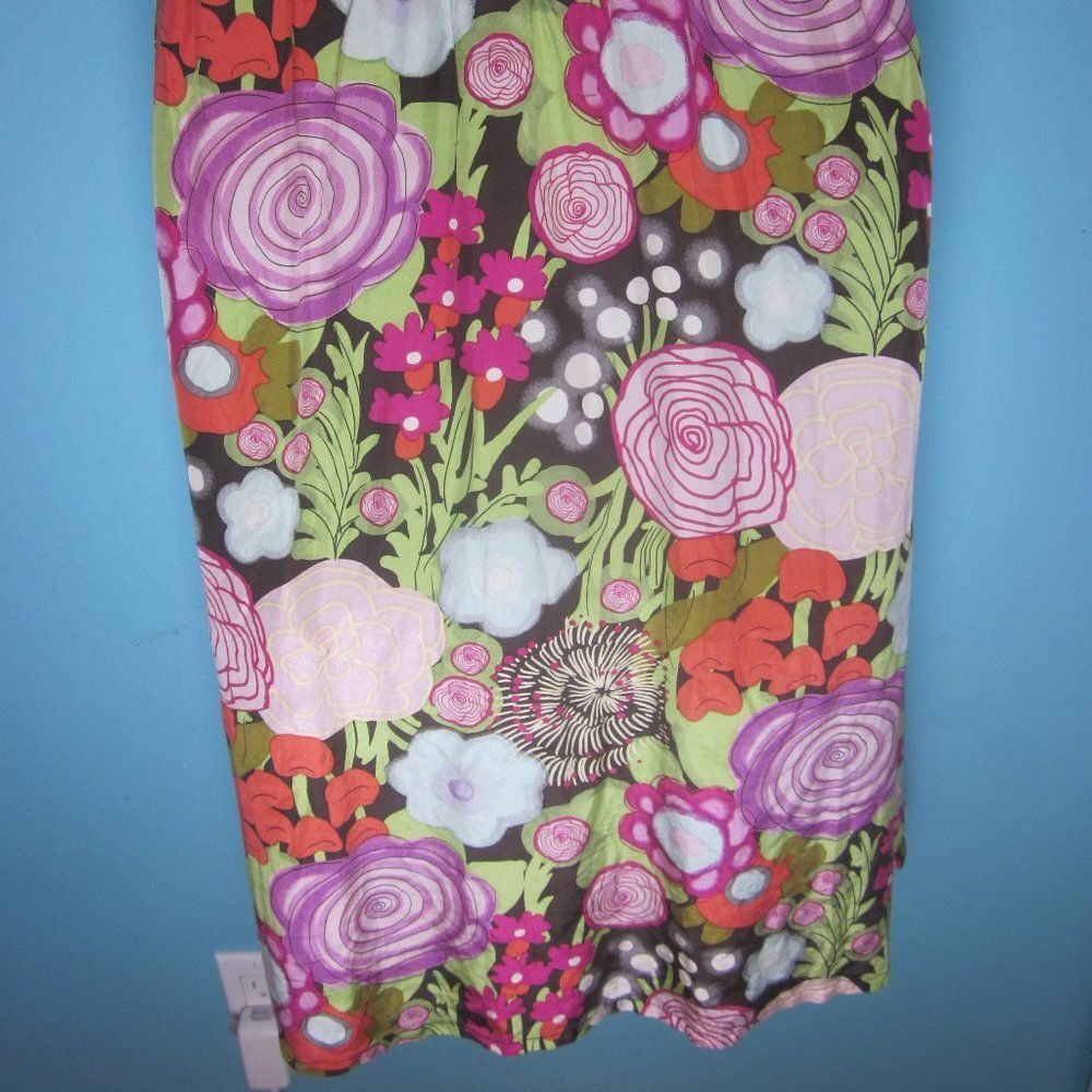 Anthropologie Anthropologie Fei Womens Size L Rayon & Silk Floral Tank Dre Size L / US 10 / IT 46 - 5 Thumbnail