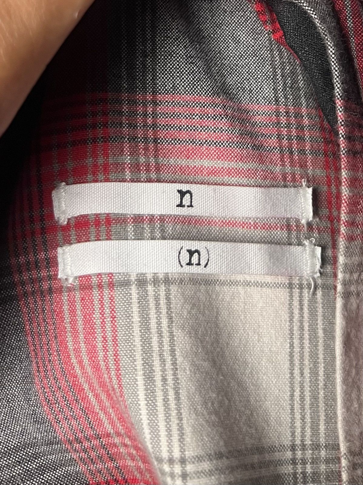 Number (N)ine Number (N)ine Takahiro Miyashita Shadow Plaid Bomber Jacket Size US M / EU 48-50 / 2 - 6 Thumbnail