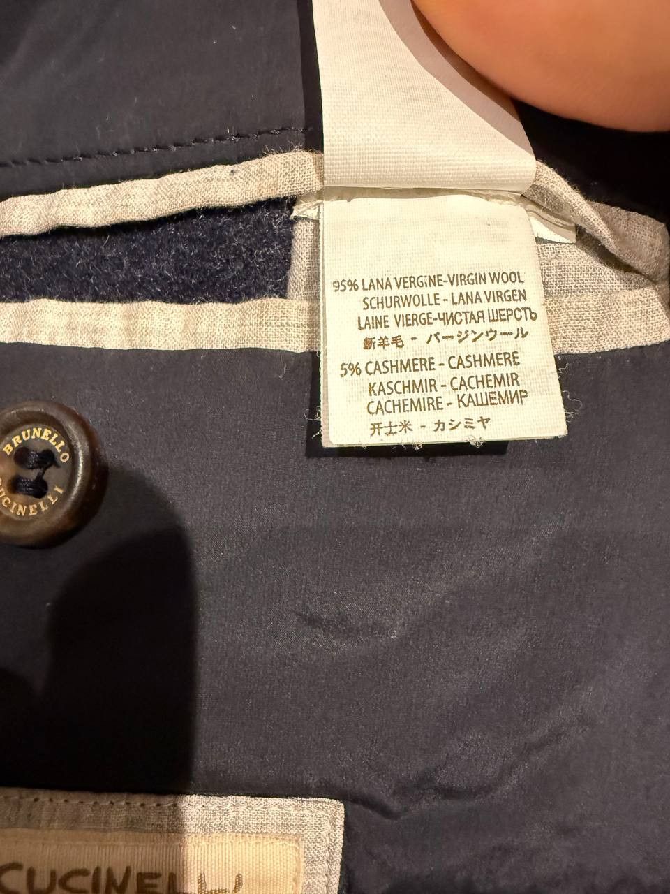 Brunello Cucinelli Brunello Cucinelli Navy Coat Men's Size US L / EU 52-54 / 3 - 10 Thumbnail