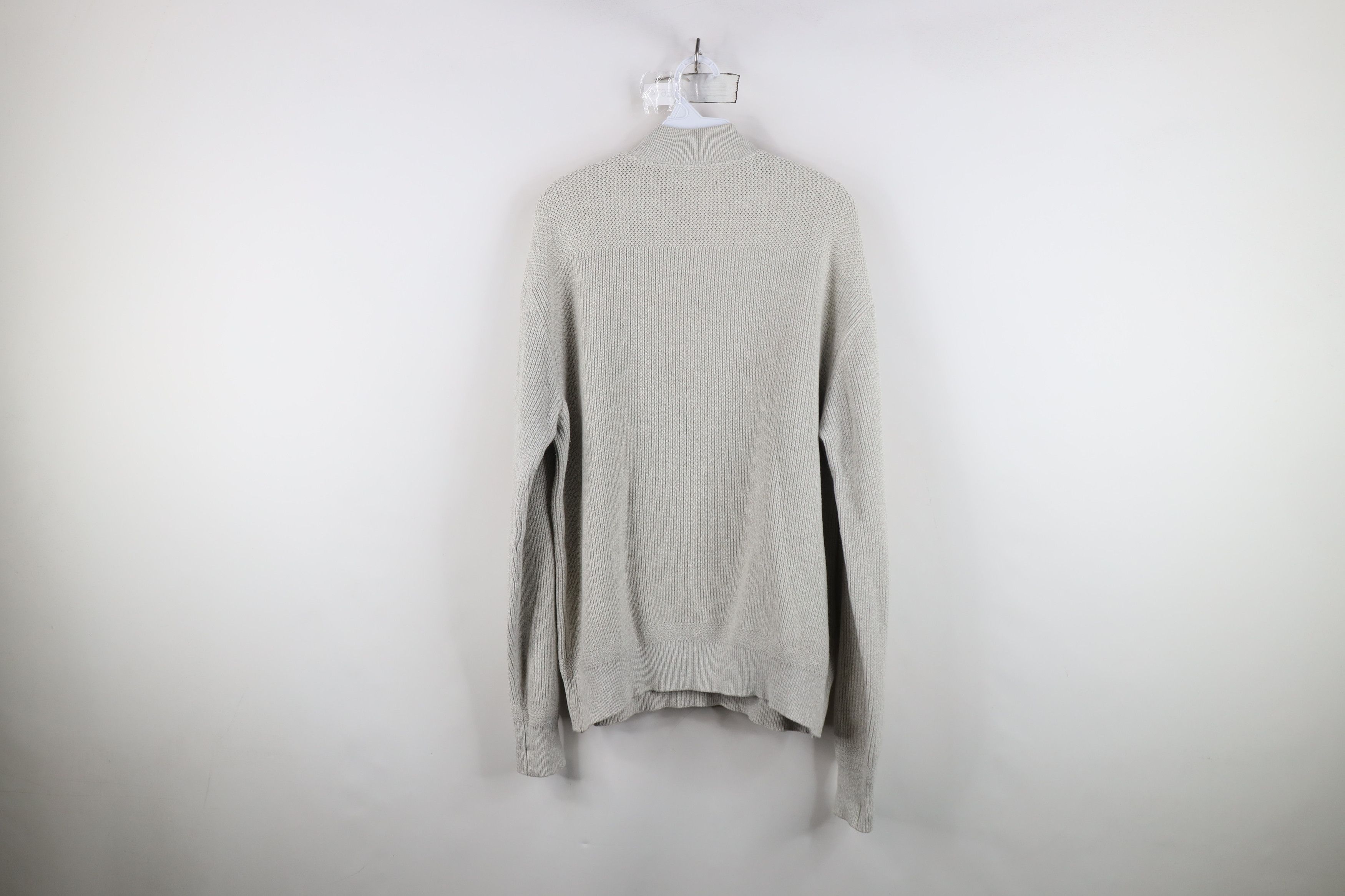 L.L. Bean Vintage 70s LL Bean Ribbed Knit Henley Sweater Gray USA Size US L / EU 52-54 / 3 - 9 Thumbnail