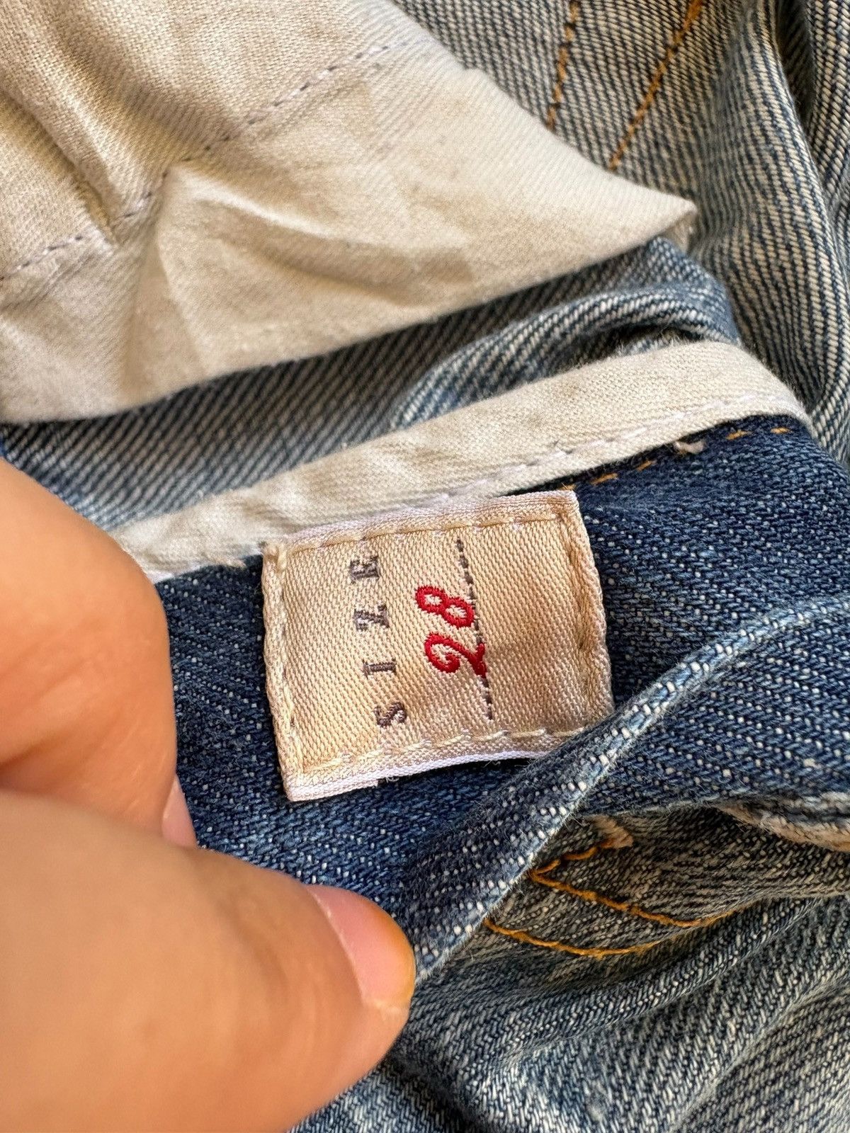 Japanese Brand × Kapital Vintage Japanese Brand Patches Distressed Rippped Loose Jean Size US 29 - 10 Thumbnail