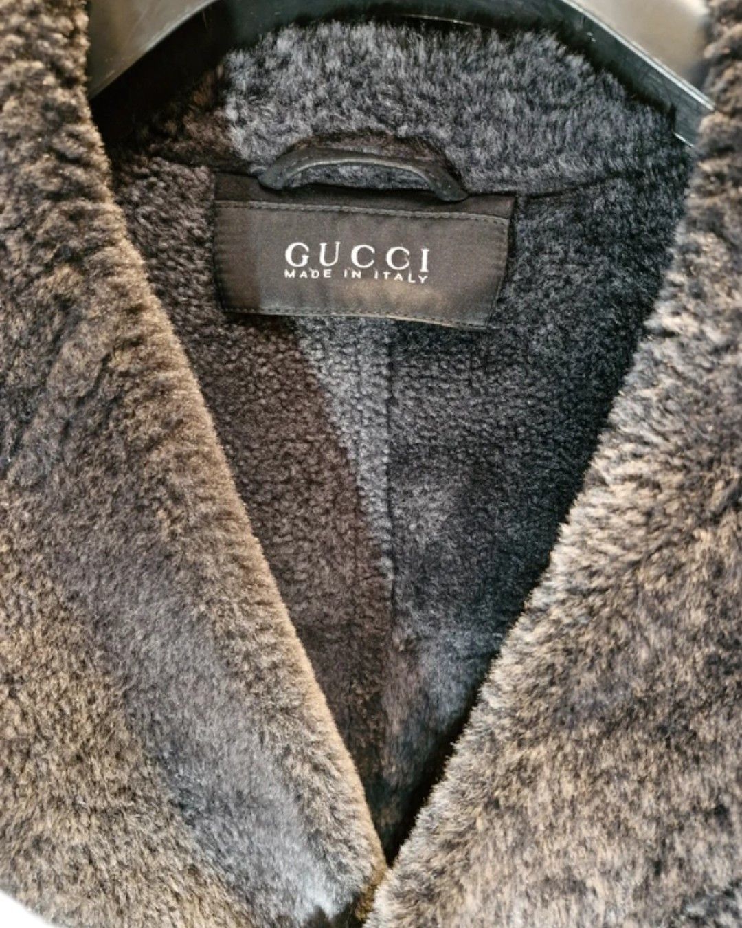 Gucci DOUBLE BREASTED SHEARLING SUEDE LEATHER COAT Size US L / EU 52-54 / 3 - 4 Thumbnail