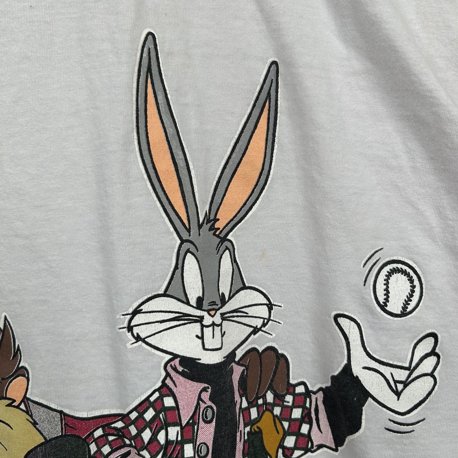 Other Vintage Bugs Bunny & Taz Button-Up Baseball Style Tee Large Size US L / EU 52-54 / 3 - 11 Thumbnail