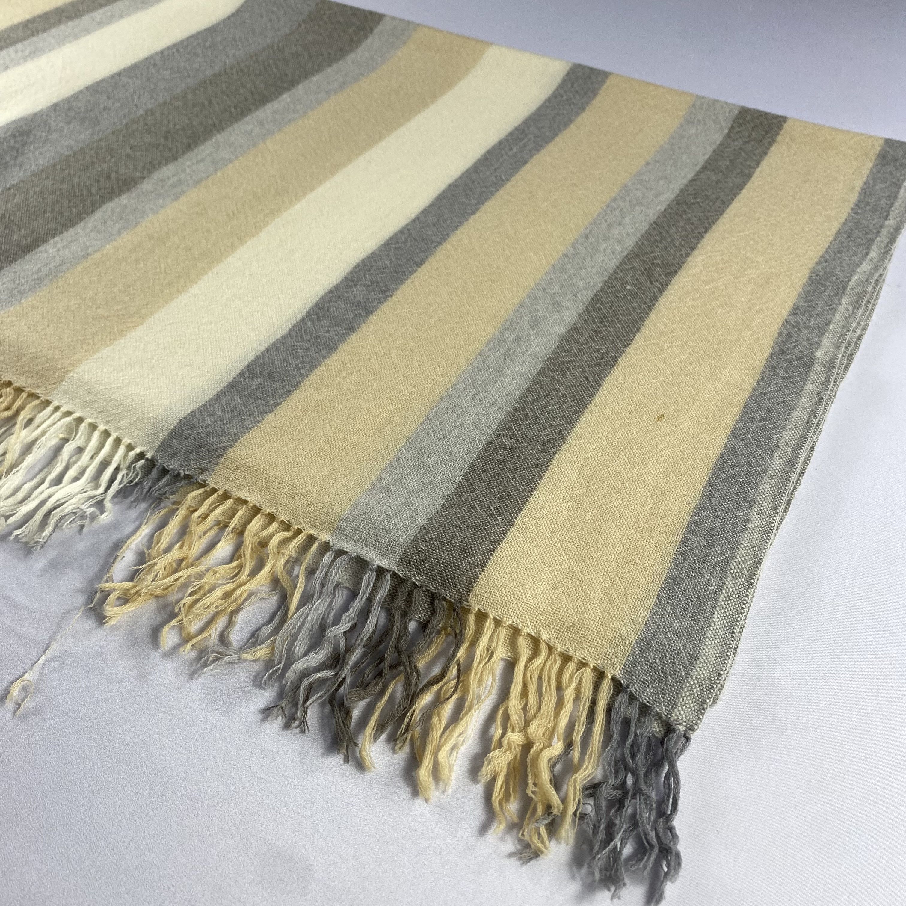 Max Mara Max Mara Stripe Scarf Neck Wrap Wool Muffler Size ONE SIZE - 3 Thumbnail