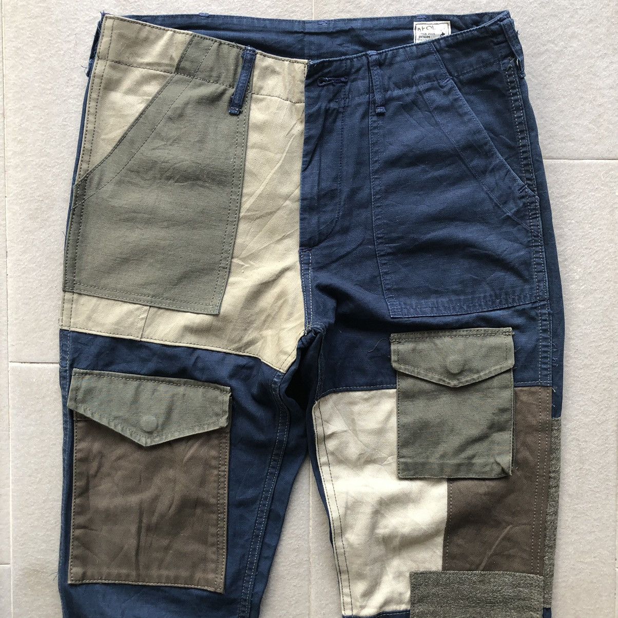 Designer × Orslow OrSlow Pacthwork denim japanese brand made in japan Size US 30 / EU 46 - 2 Thumbnail