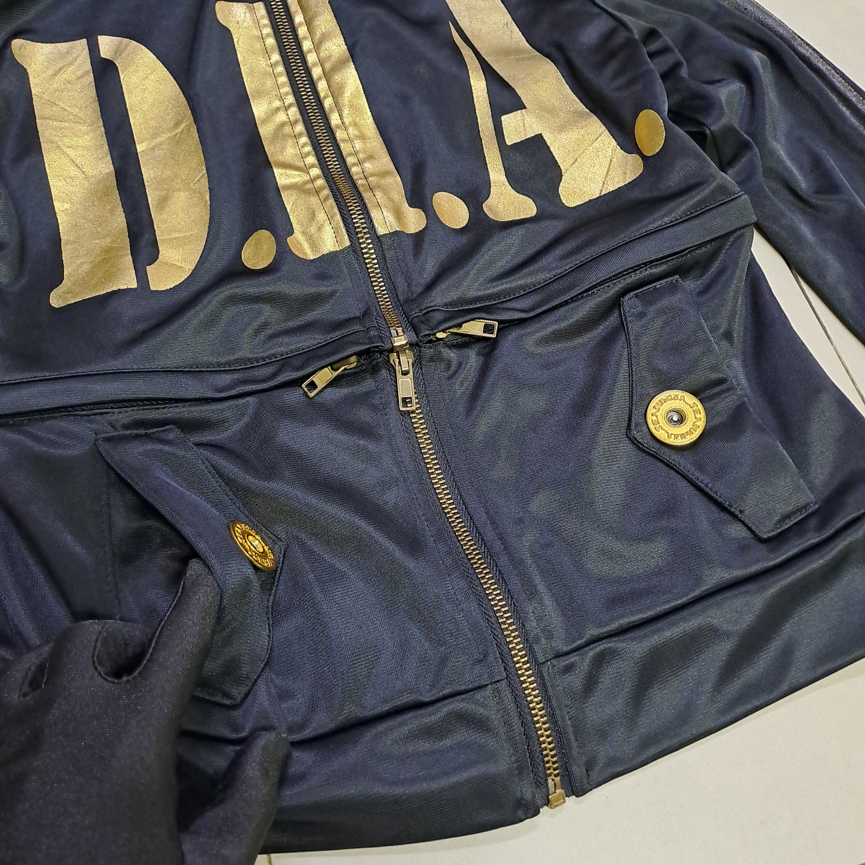 If Six Was Nine Vintage D.I.A Punk Zipper Track Jacket Size XS / US 0-2 / IT 36-38 - 2 Thumbnail