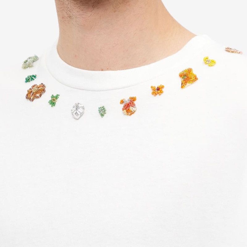 Bode Beaded Necklace T-Shirt Size US L / EU 52-54 / 3 - 16 Thumbnail
