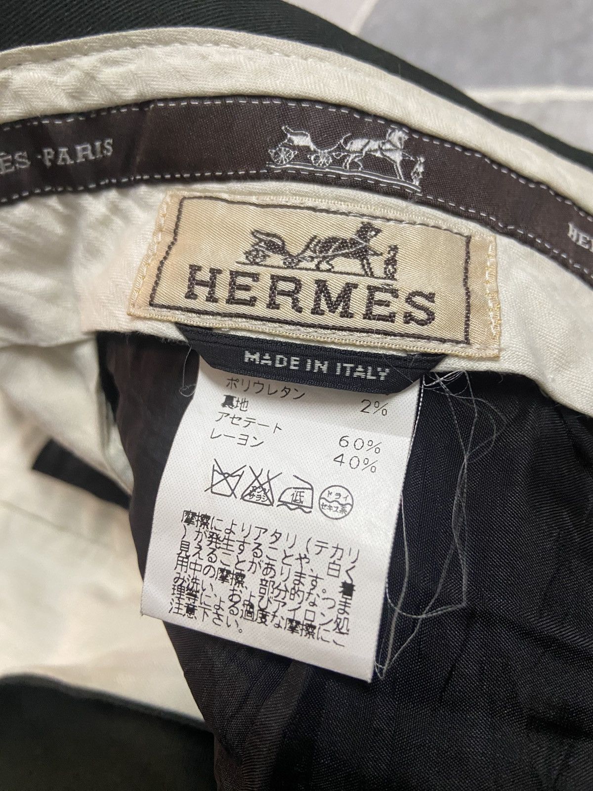 Hermes Hermes Green Cotton Casual Chinos Pants Size US 30 / EU 46 - 3 Thumbnail