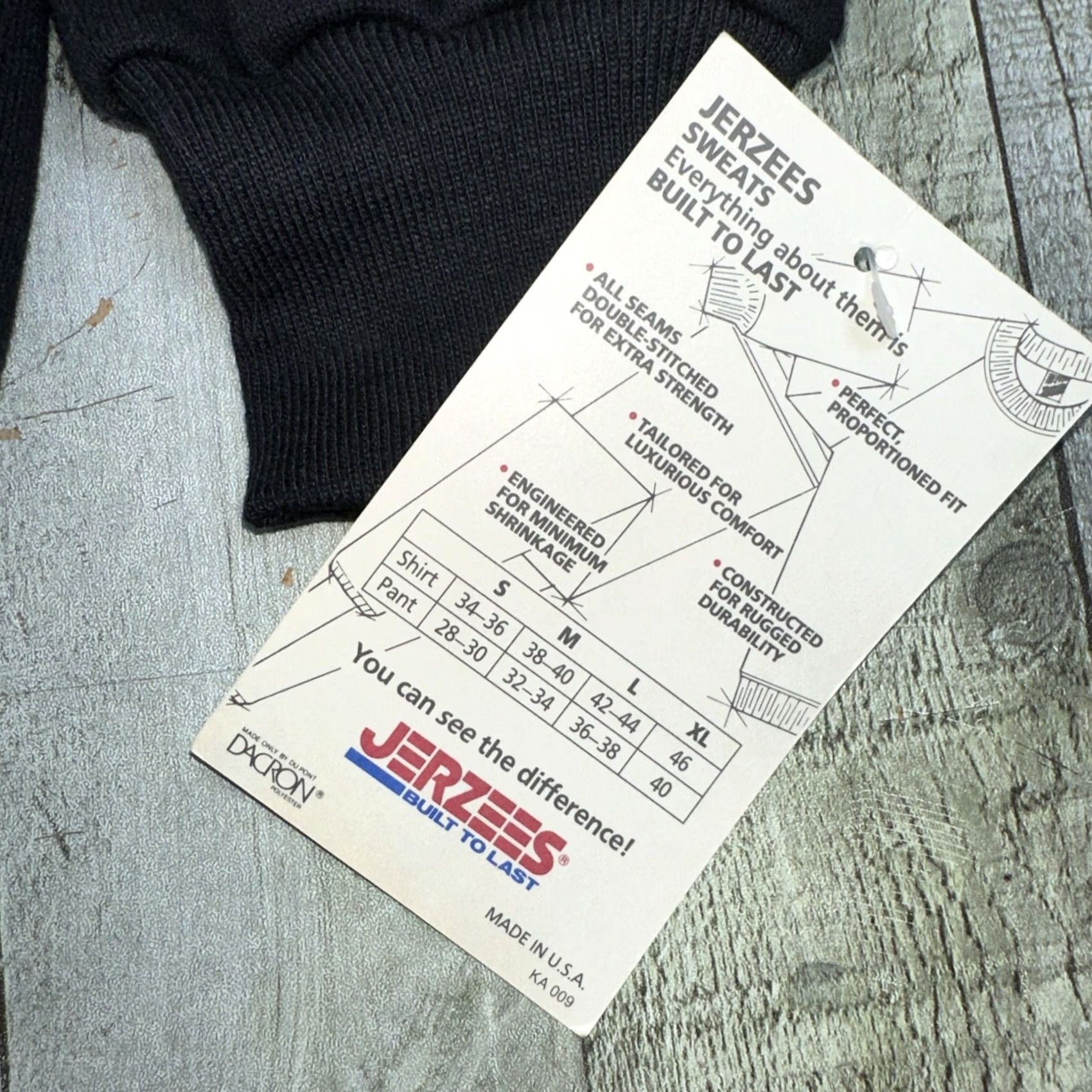 Jerzees VINTAGE Jerzees Sweatshirt Men Large Black 90s Crewneck Pullover With Tag Size US L / EU 52-54 / 3 - 6 Thumbnail
