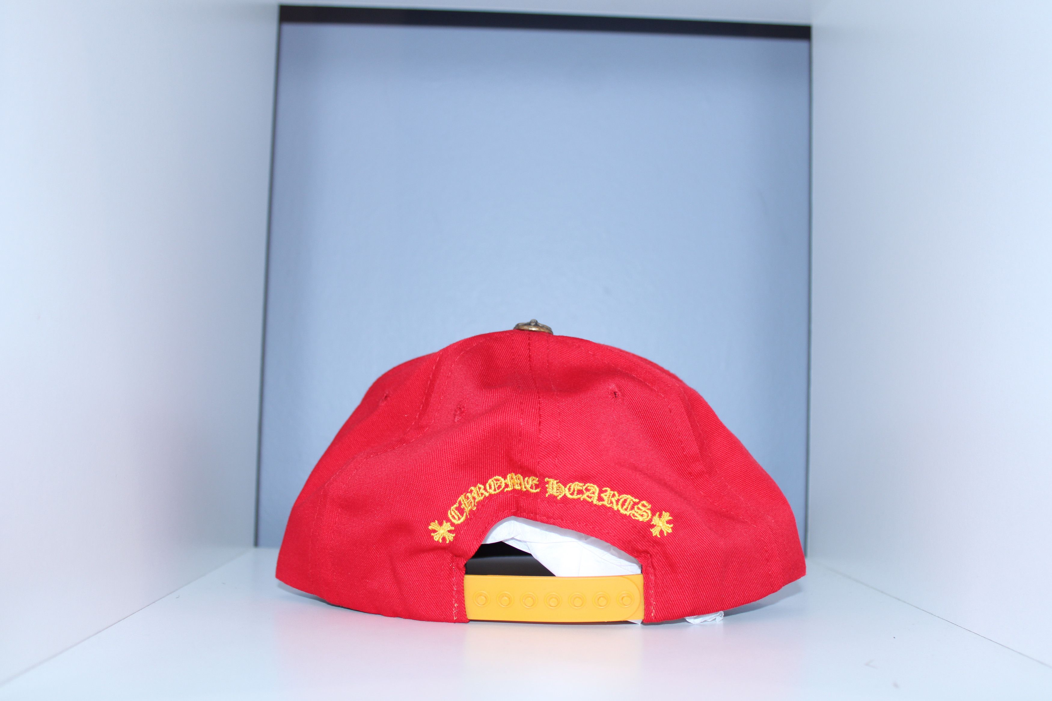 Chrome Hearts Chrome Hearts Red/Yellow CH Baseball Hat Size ONE SIZE - 2 Thumbnail