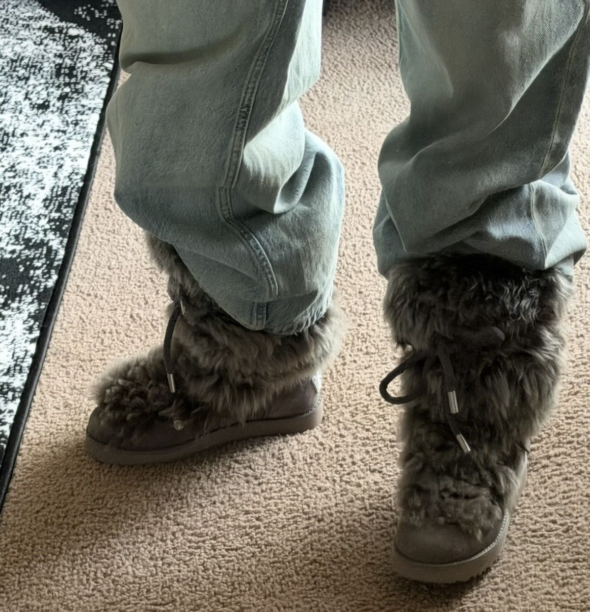 Ugg Super rare ugg high boots sheepskin and suede Size US 7 / IT 37 - 3 Thumbnail