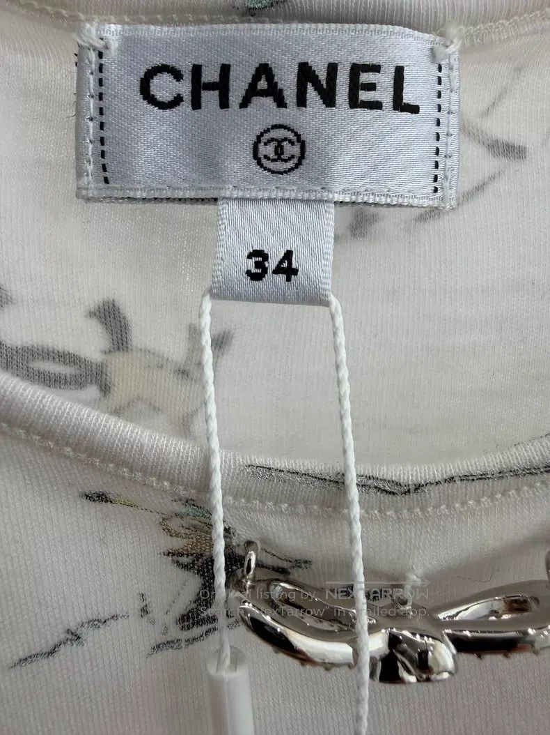 Chanel Chanel Ski white round-neck long sleeves Size XXS / US 00 / IT 34 - 4 Thumbnail