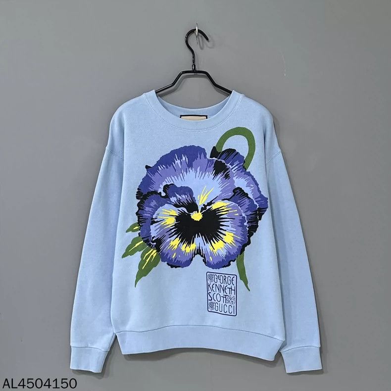 Gucci Gucci Blue floral sweatshirt 2502-Nextarrow Size US XXS / EU 40 - 1 Thumbnail