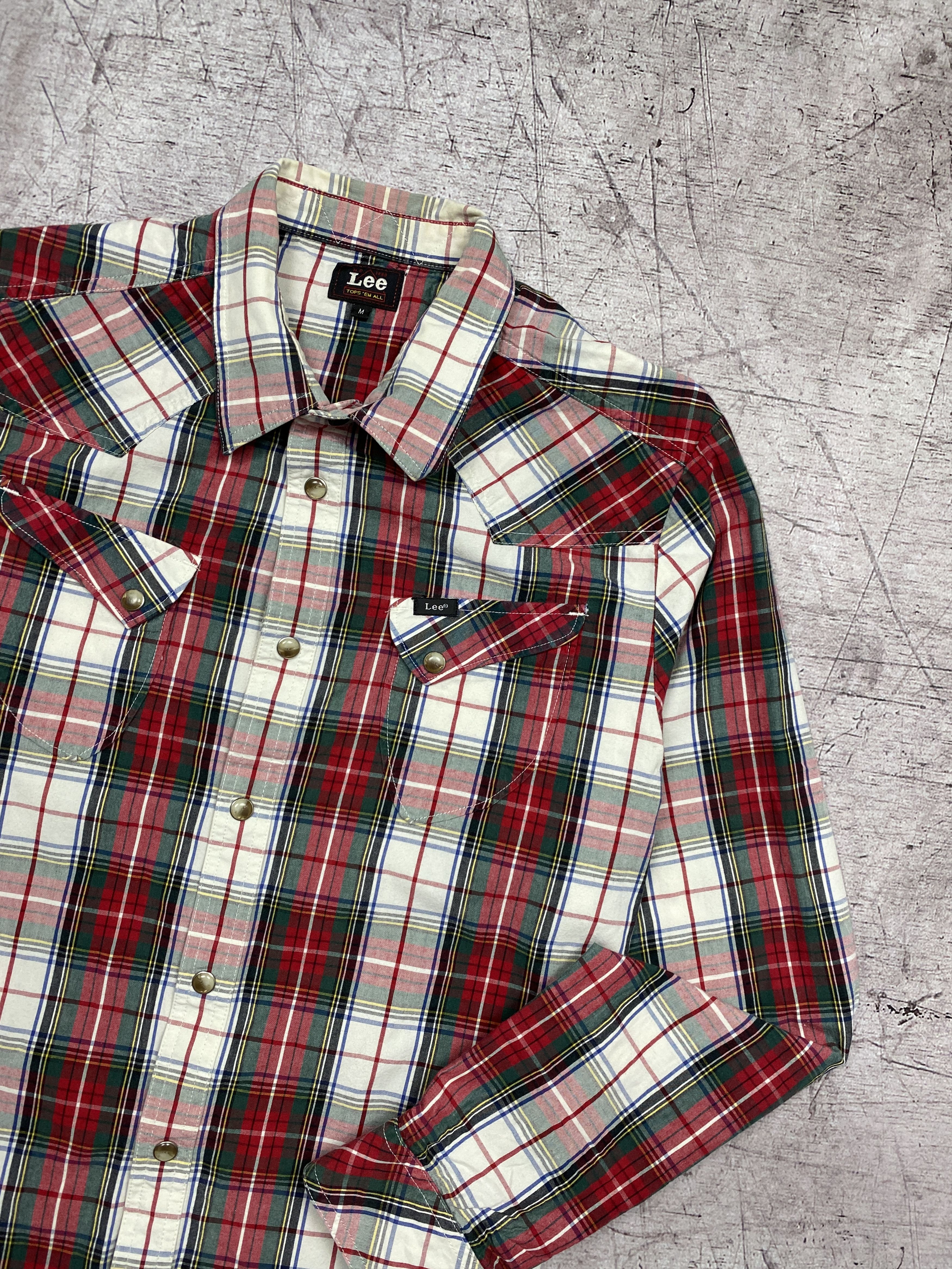 Lee × Vintage Lee Vintage Mens Plaid Long Sleeve Shirt Size US M / EU 48-50 / 2 - 2 Thumbnail