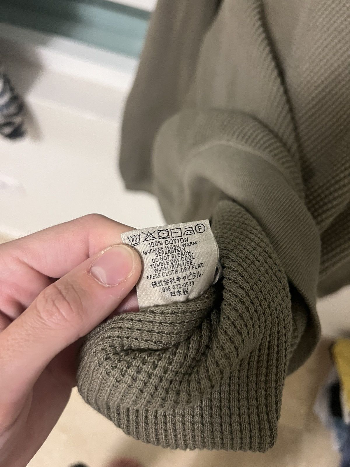 Kapital Kapital Eco Waffle Big Crew Sweatshirt Size US L / EU 52-54 / 3 - 6 Thumbnail