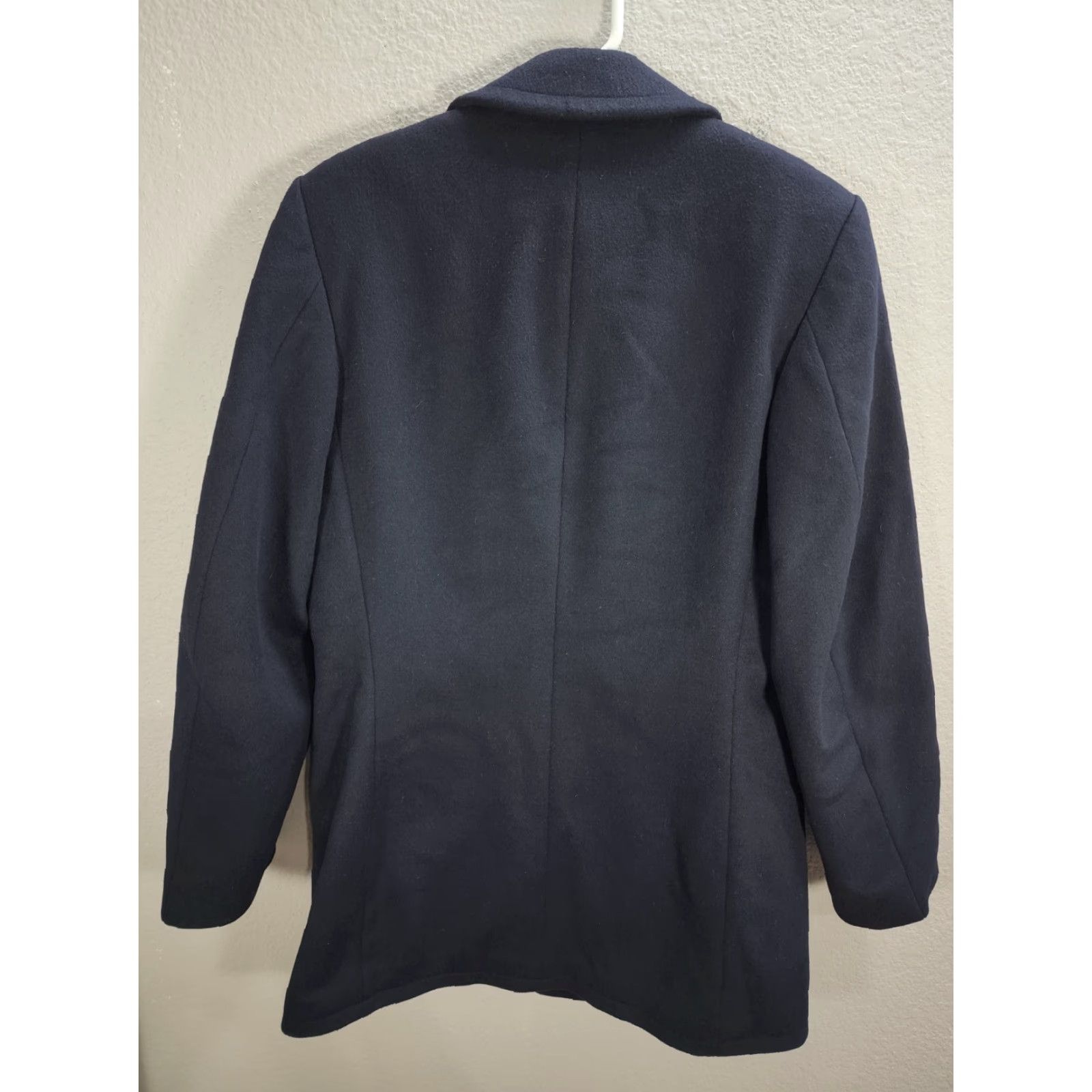 Vintage VINTAGE Joba Coat Navy Blue Wool Military Button 70s Overcoat Women's size 25 Size 4XL / US 24-26 - 7 Thumbnail