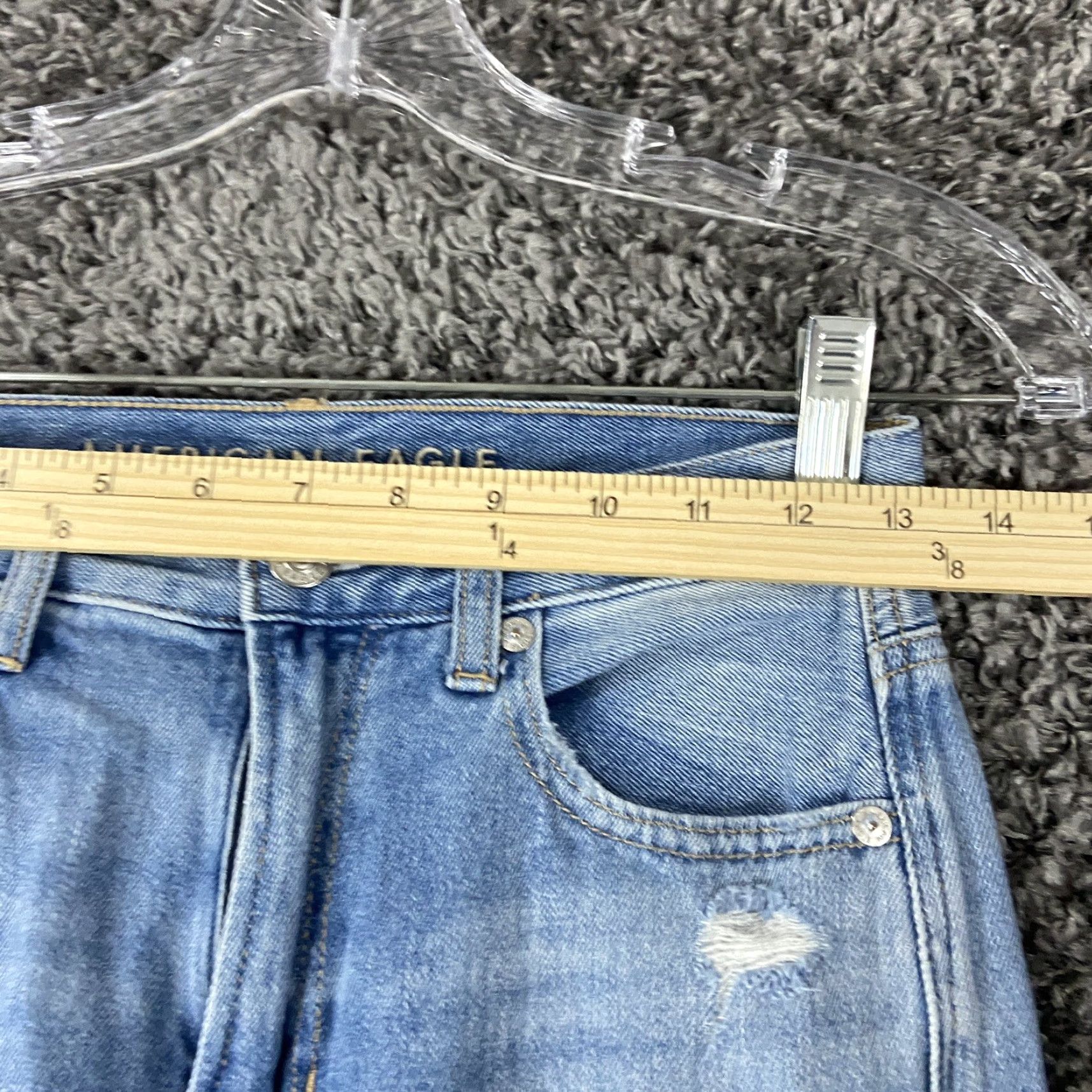 American Eagle Outfitters American Eagle Jeans Women’s 0 Regular Blue Distressed Mom Jeans Womens Size 25" / US 0 / IT 36 - 7 Thumbnail