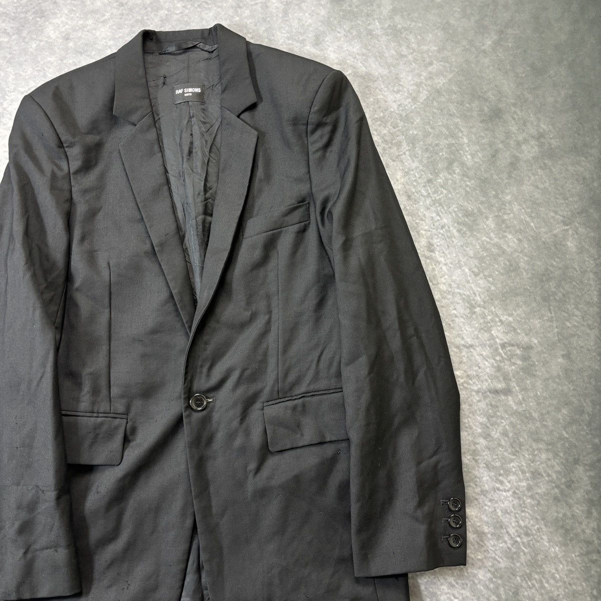 Raf Simons S/S 2013 Raf Simons Suits Jacket Wool Blazer Mens 44 Slim Size 44S - 14 Thumbnail