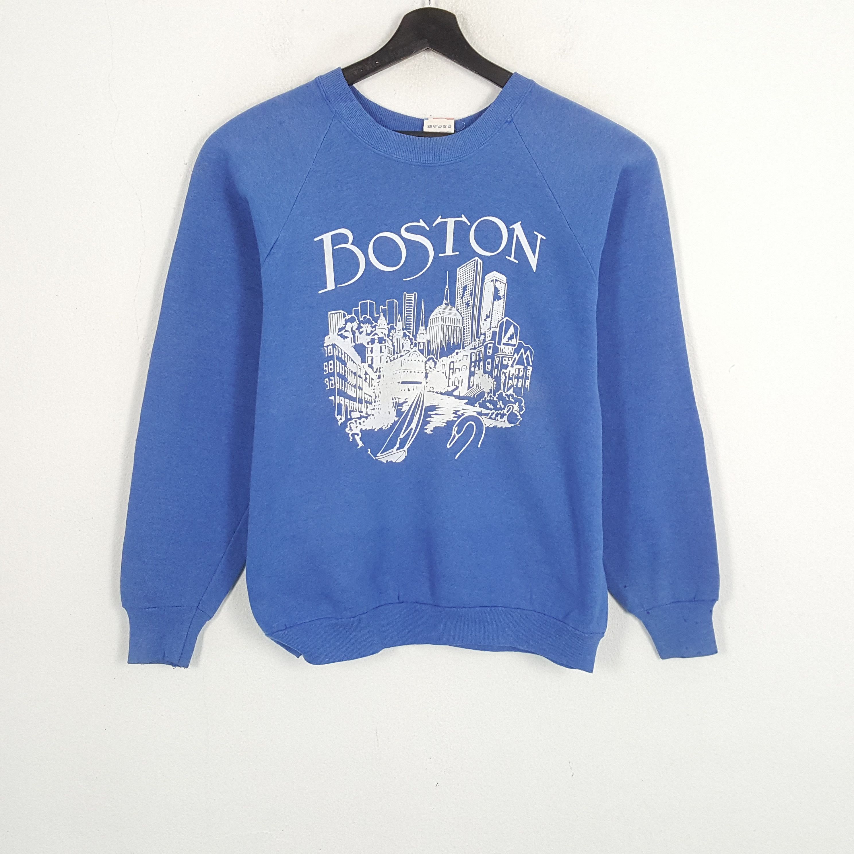 Vintage BOSTON Streetwear Style Vintage Sweatshirt Size US M / EU 48-50 / 2 - 1 Thumbnail