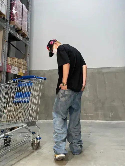 Designer × Japanese Brand × Vintage y2k distressed baggy pattern pants Size US 32 / EU 48 - 1 Thumbnail