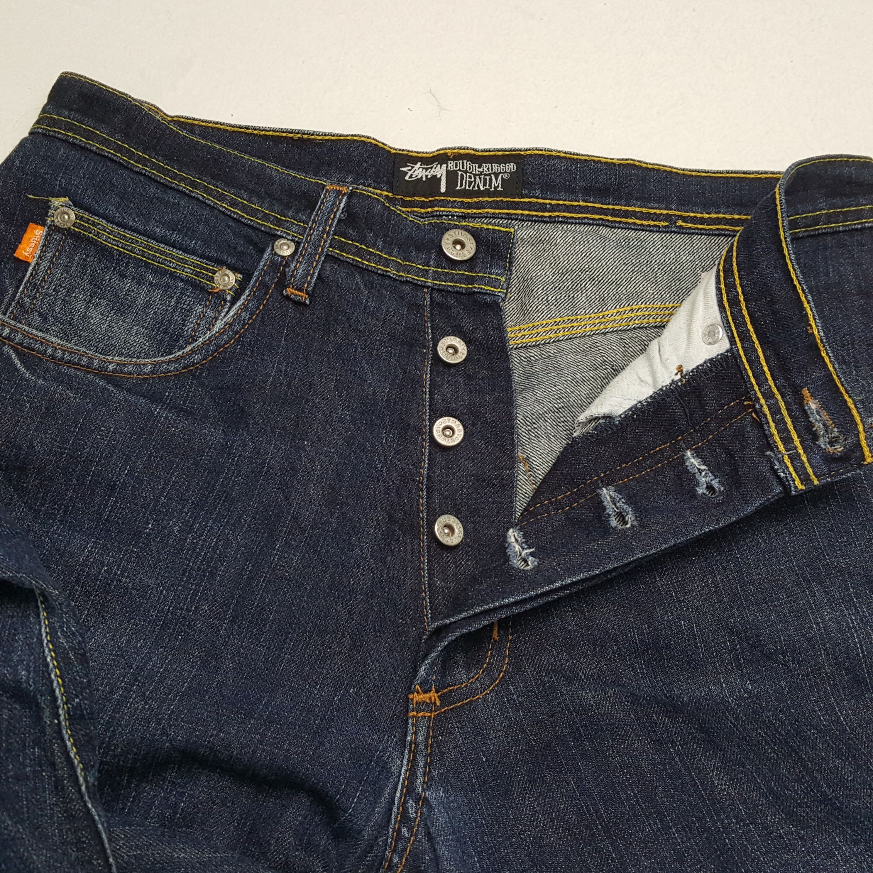Stussy × Vintage Vintage STUSSY Streetwear Skateboard Logo Style Jeans Size US 32 / EU 48 - 12 Thumbnail