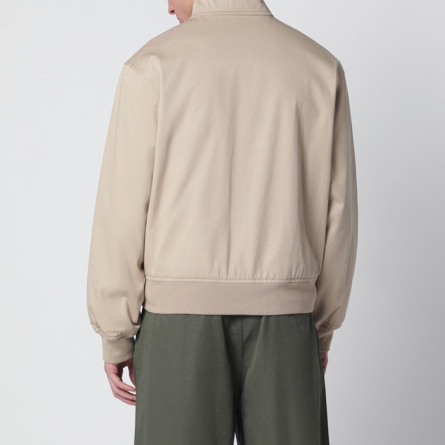 A.P.C. o1d2blof0226 Cotton Zip-Up Jacket in Beige Size US L / EU 52-54 / 3 - 3 Thumbnail