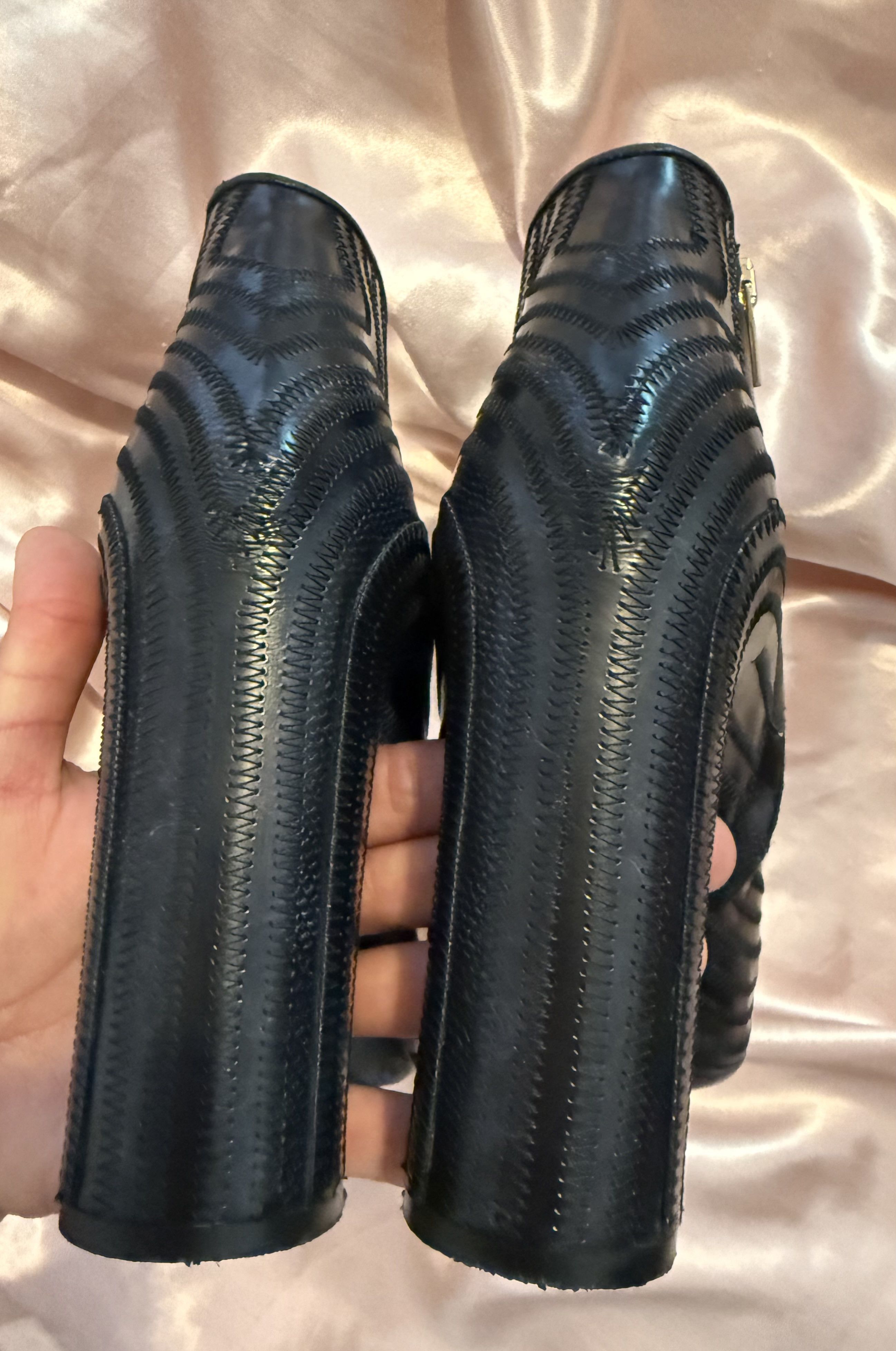 Salvatore Ferragamo Salvatore Ferragamo Feeling Zig Zag Boots Quilted Design Size US 9 / IT 39 - 3 Thumbnail
