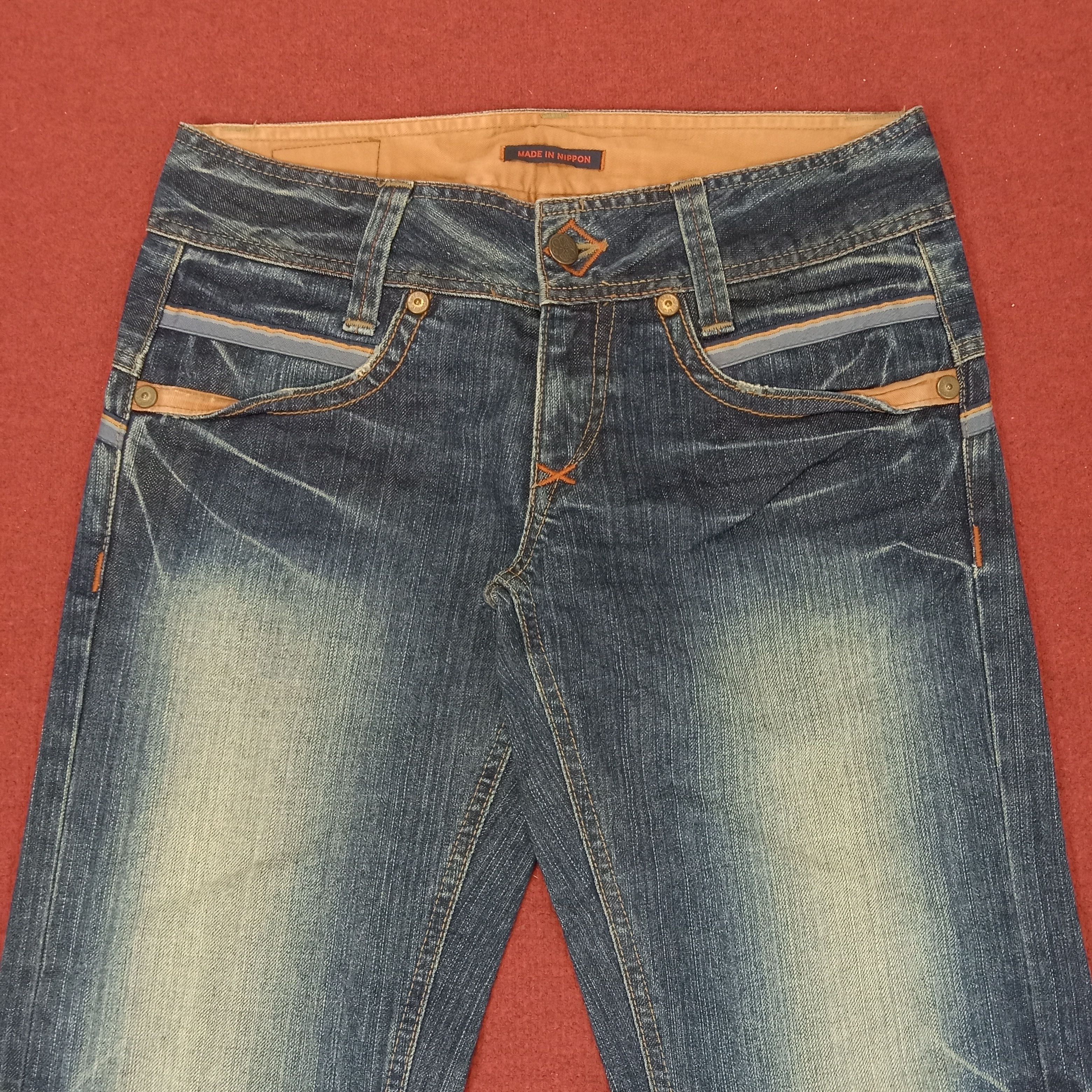 Japanese Brand × Vintage ET Bootcut Fashion Style Streetwear Jeans Size 31" - 2 Thumbnail