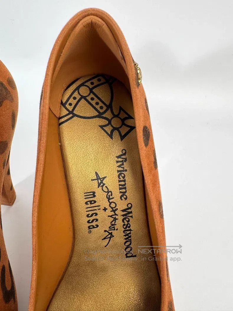 Vivienne Westwood Vivienne Westwood Orange Cat Paw Velvet High Heel Shoes Size US 4.5 / IT 34.5 - 7 Thumbnail