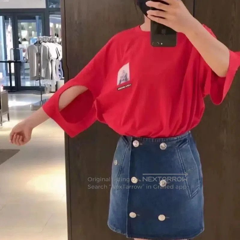 Other Burberry Red Cotton T-Shirt for Women. Size XS / US 0-2 / IT 36-38 - 8 Thumbnail
