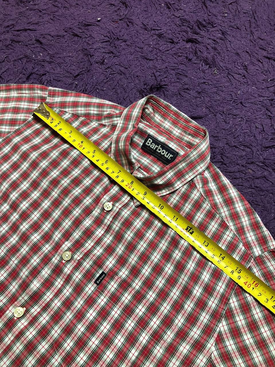 Barbour Vintage Shirt cell print Barbour logo Y2K streetwear Size US S / EU 44-46 / 1 - 11 Thumbnail