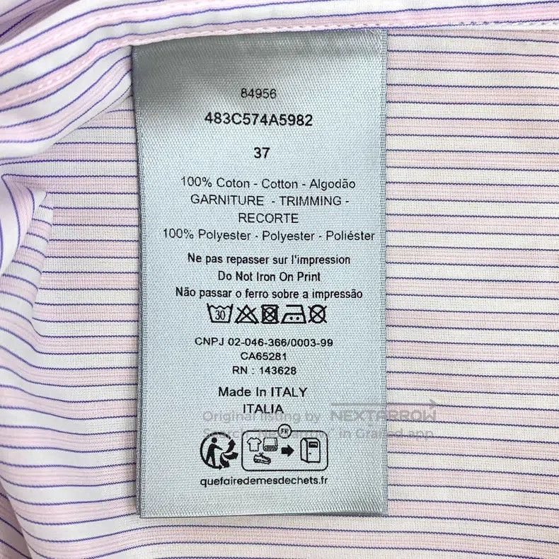 Dior Dior Size37 24 pink vertical stripe logo letter printed cot Size XS / US 0-2 / IT 36-38 - 6 Thumbnail