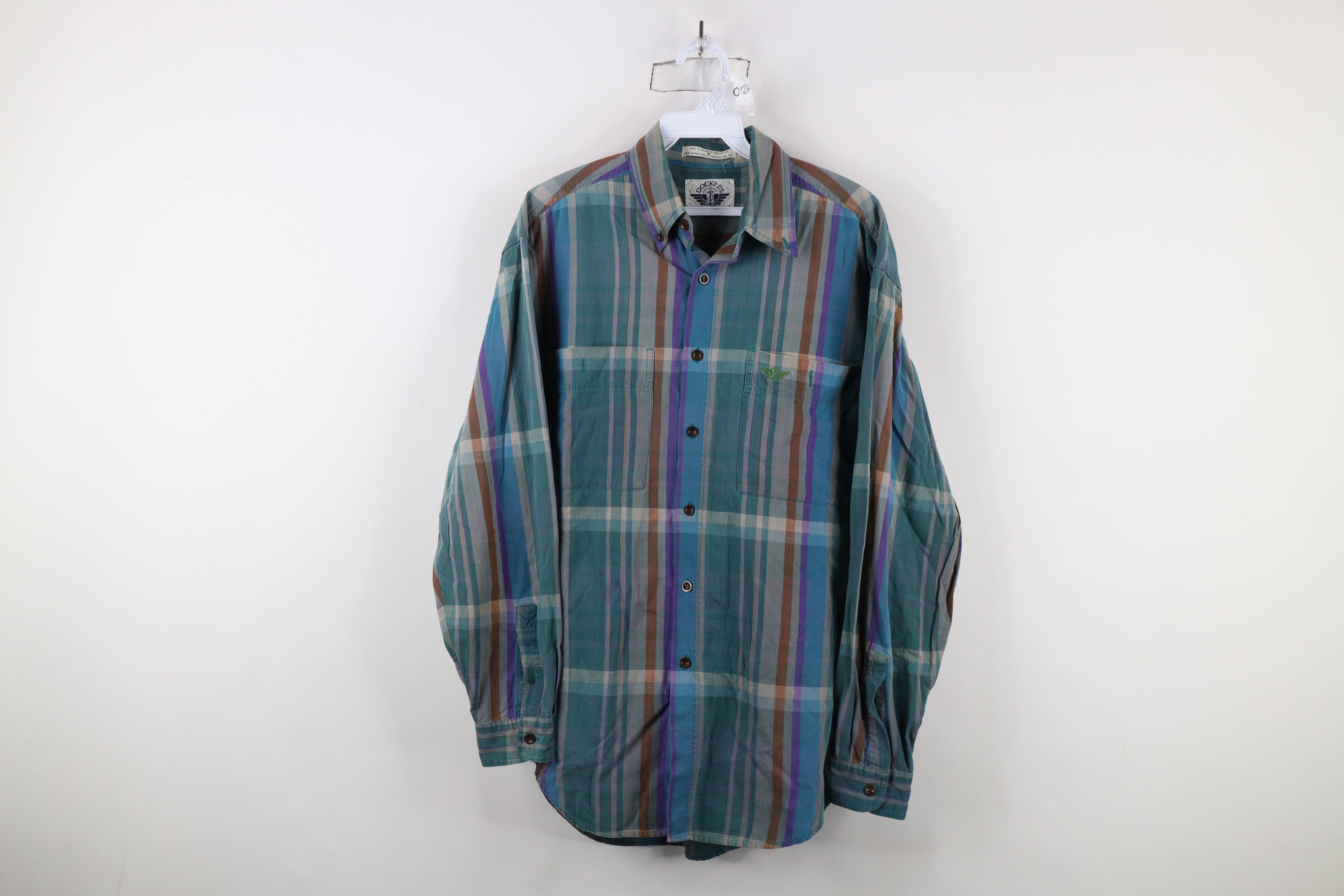 Vintage Vintage 90s Streetwear India Madras Plaid Button Shirt Size US M / EU 48-50 / 2 - 1 Thumbnail