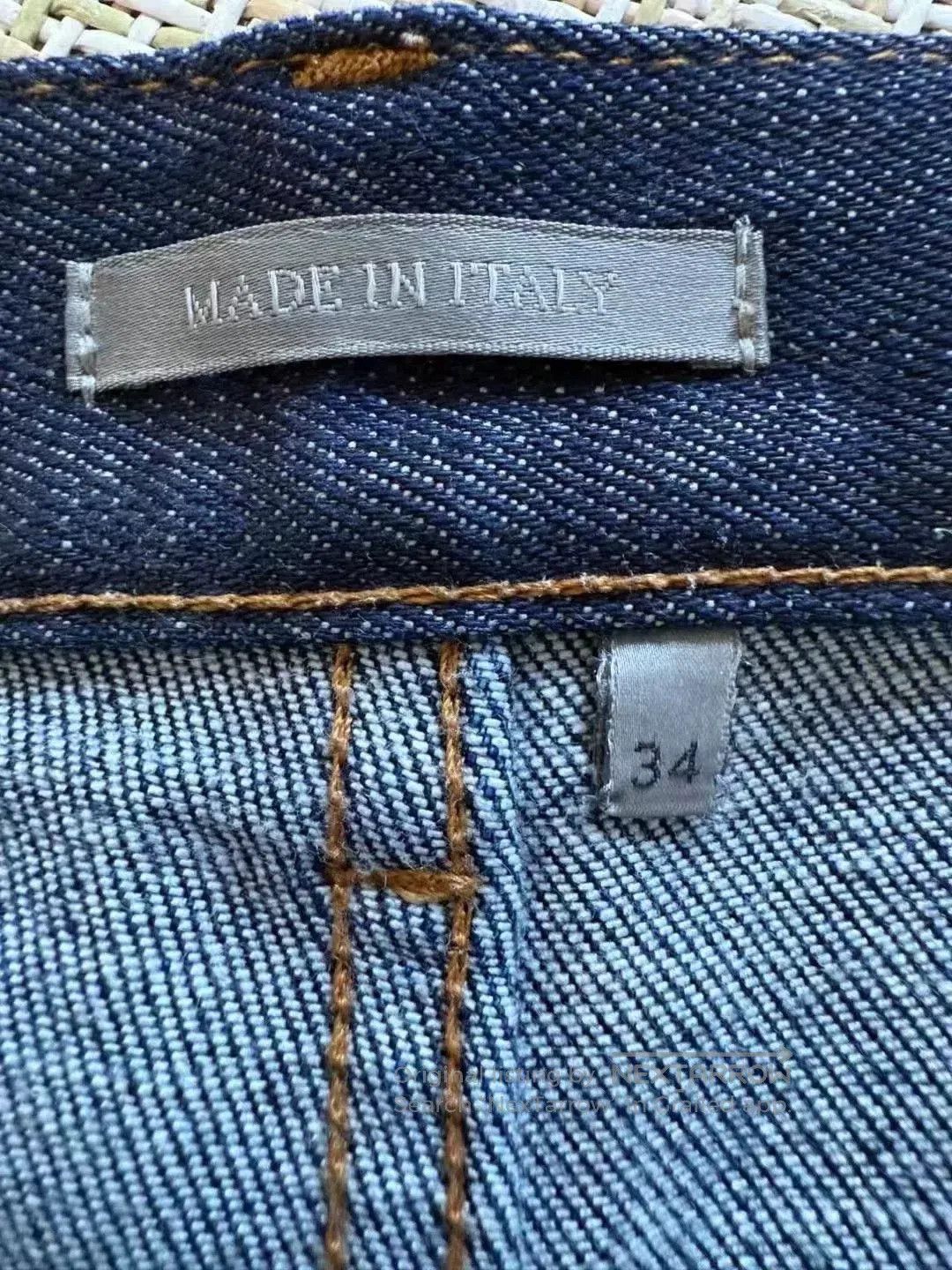 Dior Dior Dark Blue Logo Print Denim Pants. Size US 34 / EU 50 - 3 Thumbnail