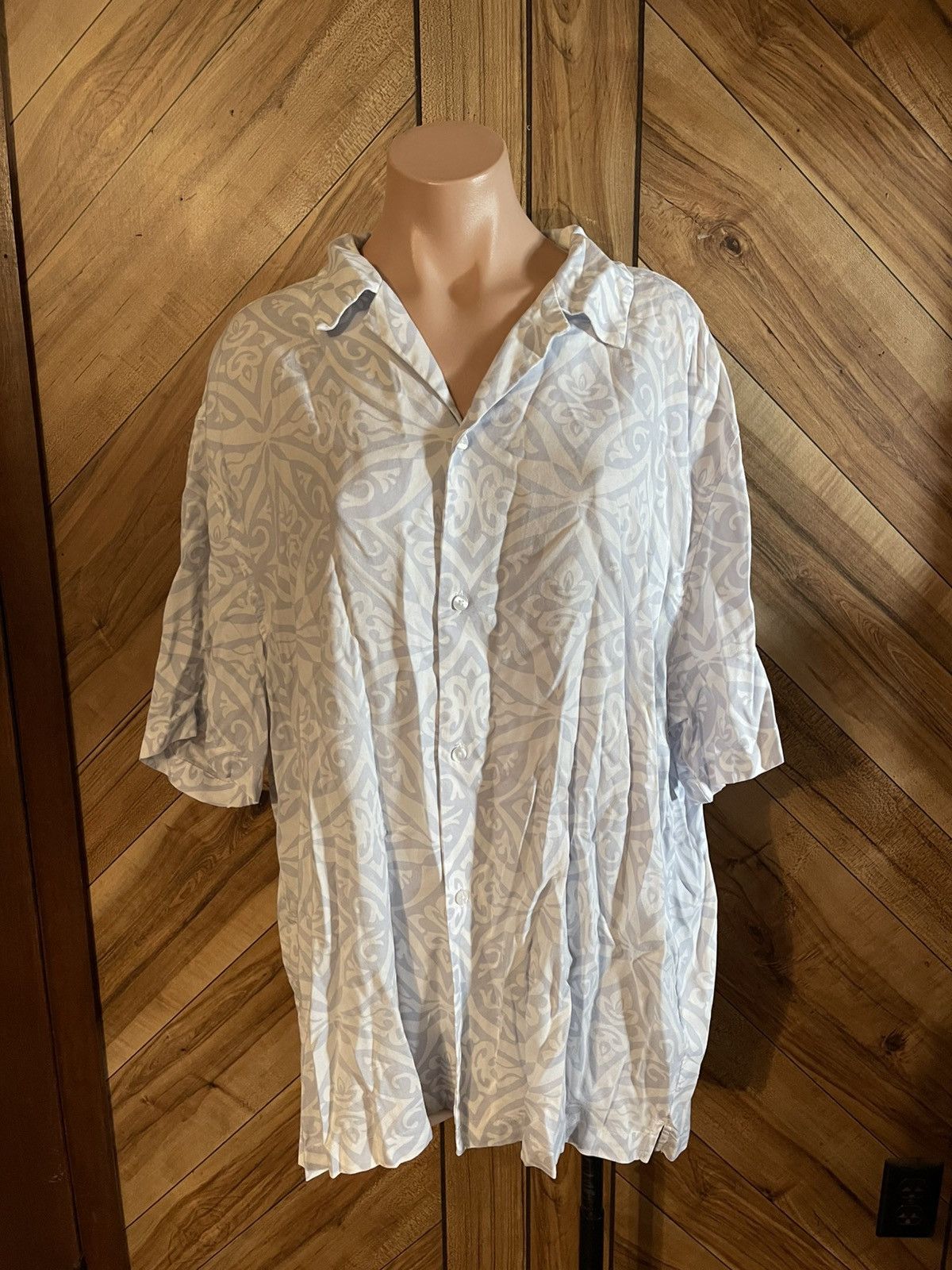 H&M H&M Men's XXL Regular Fit Button Down Shirt Floral Size US XXL / EU 58 / 5 - 2 Thumbnail