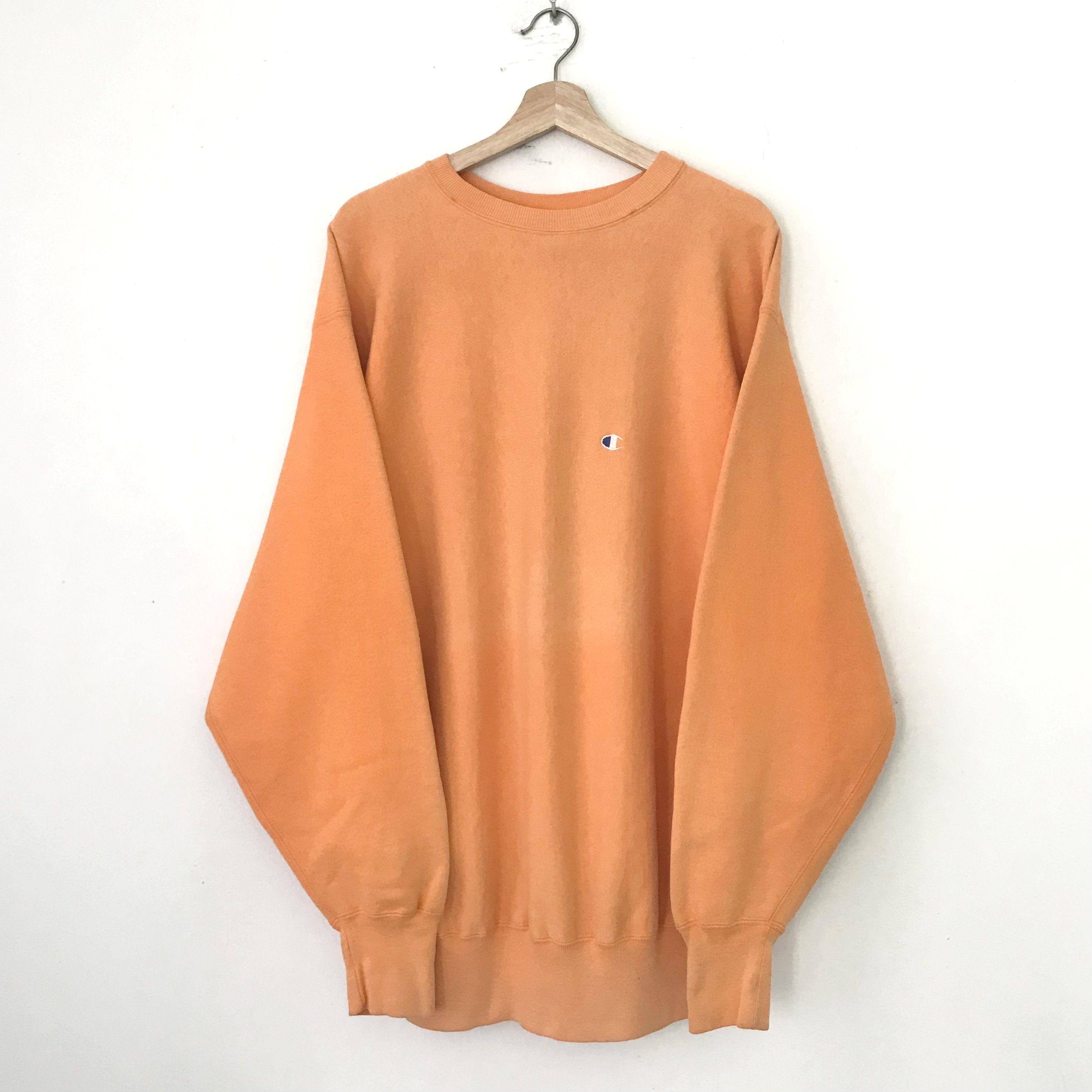 Vintage 90s Champion Reverse Weave Faded Orange