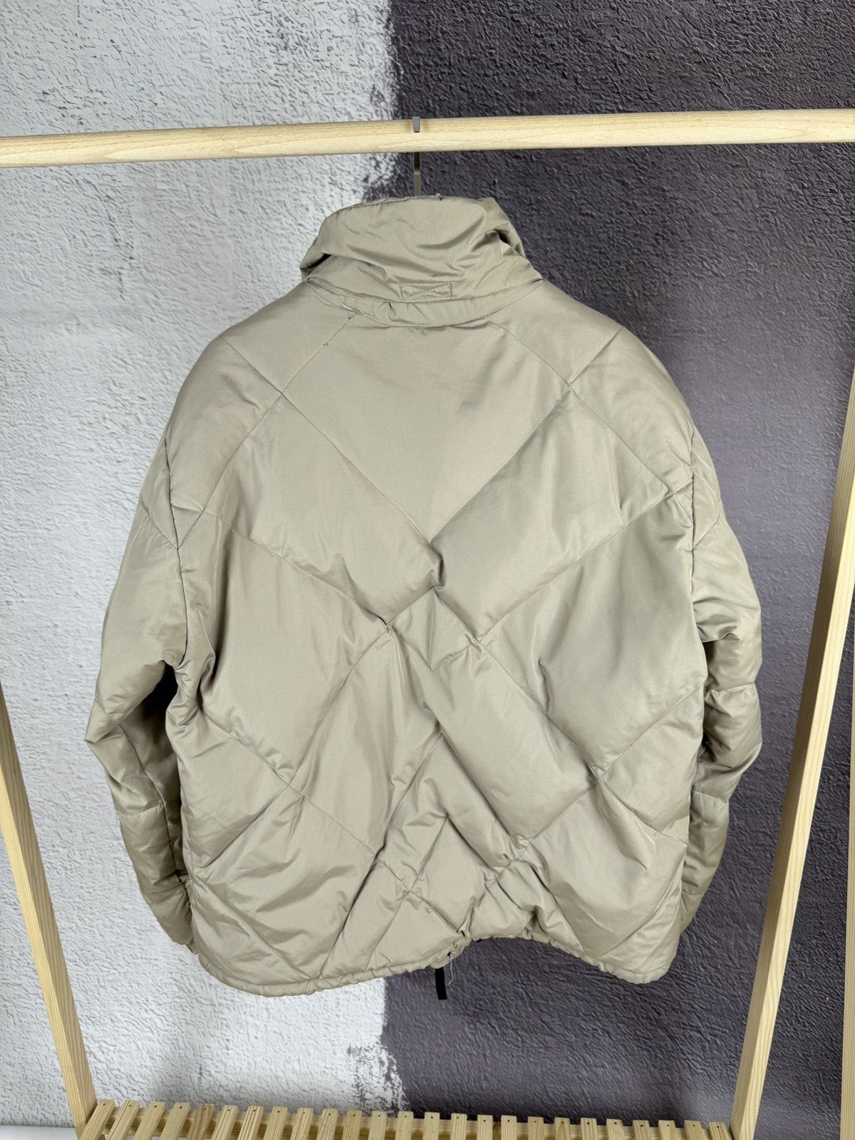 Armani Armani Jeans vintage beige used distressed down jacket Size US XL / EU 56 / 4 - 12 Thumbnail