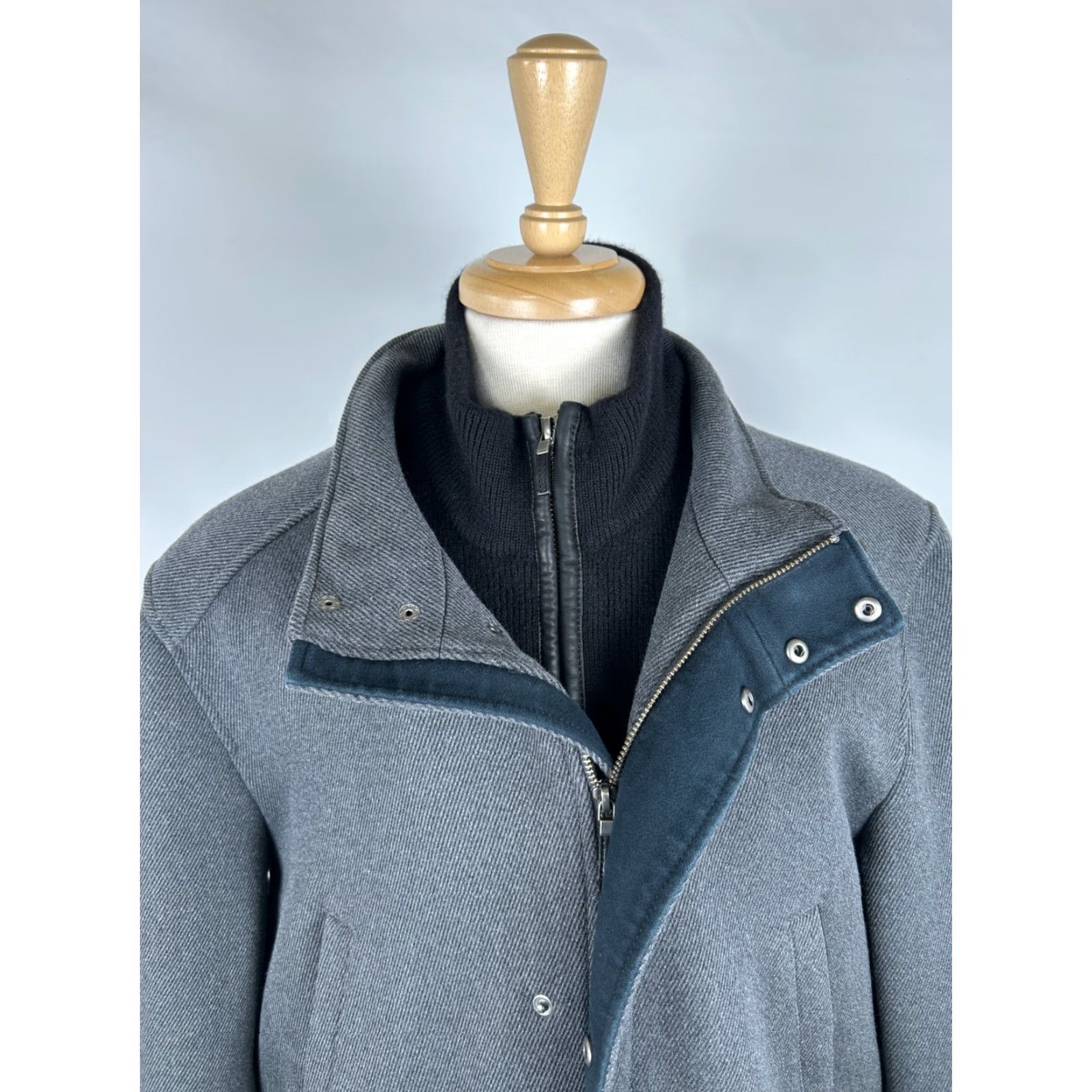 Cole Haan **Cole Haan Gray Wool Zip Up Overcoat Mens XL** User: Cole Haan Gray Wool Zip Up Overcoat Mens XL Size US XL / EU 56 / 4 - 3 Thumbnail
