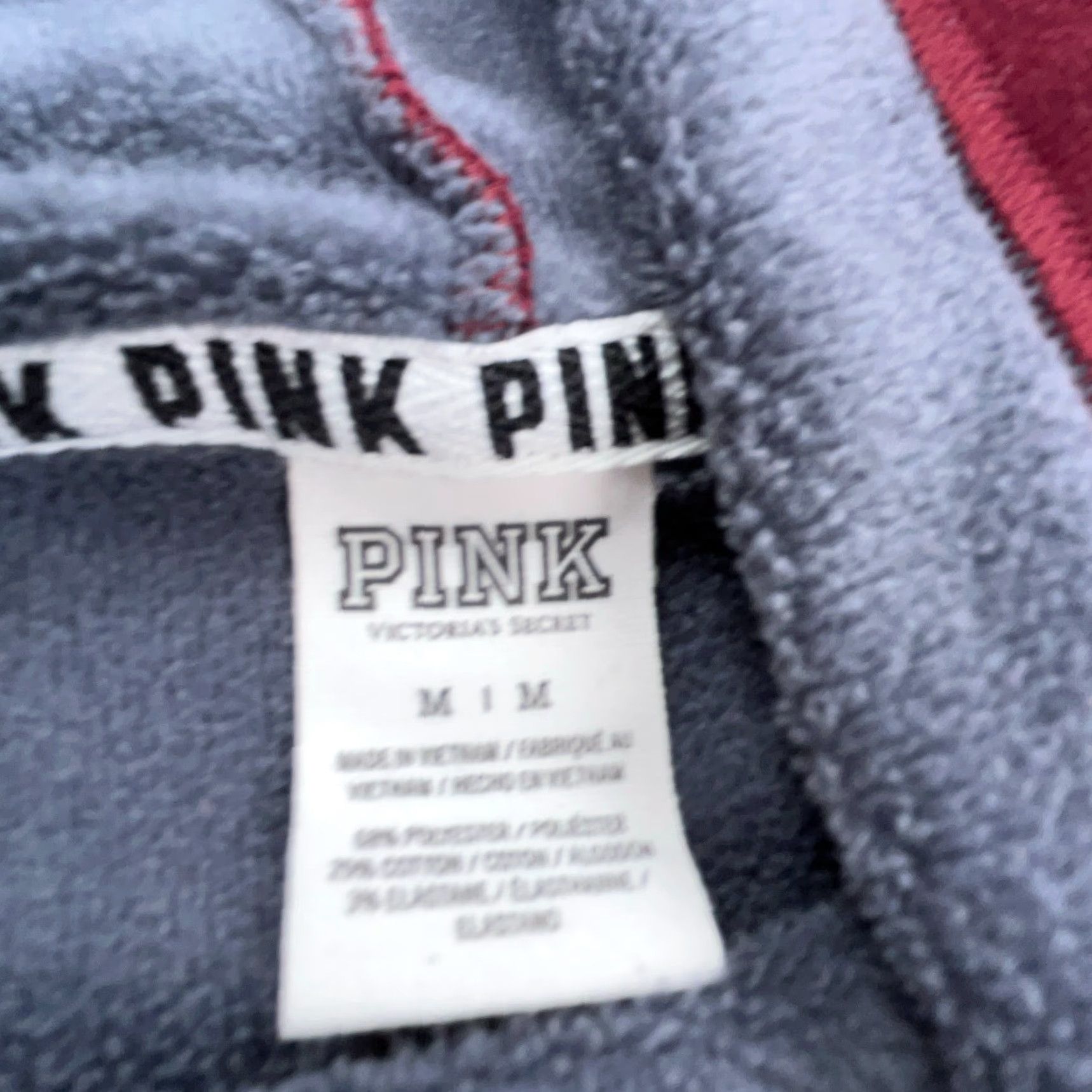 Victoria's Secret Victoria's Secret Pink Sweatshirt Women Medium Red Turtleneck Pullover Micro Fleece Lightweight Size M / US 6-8 / IT 42-44 - 6 Thumbnail