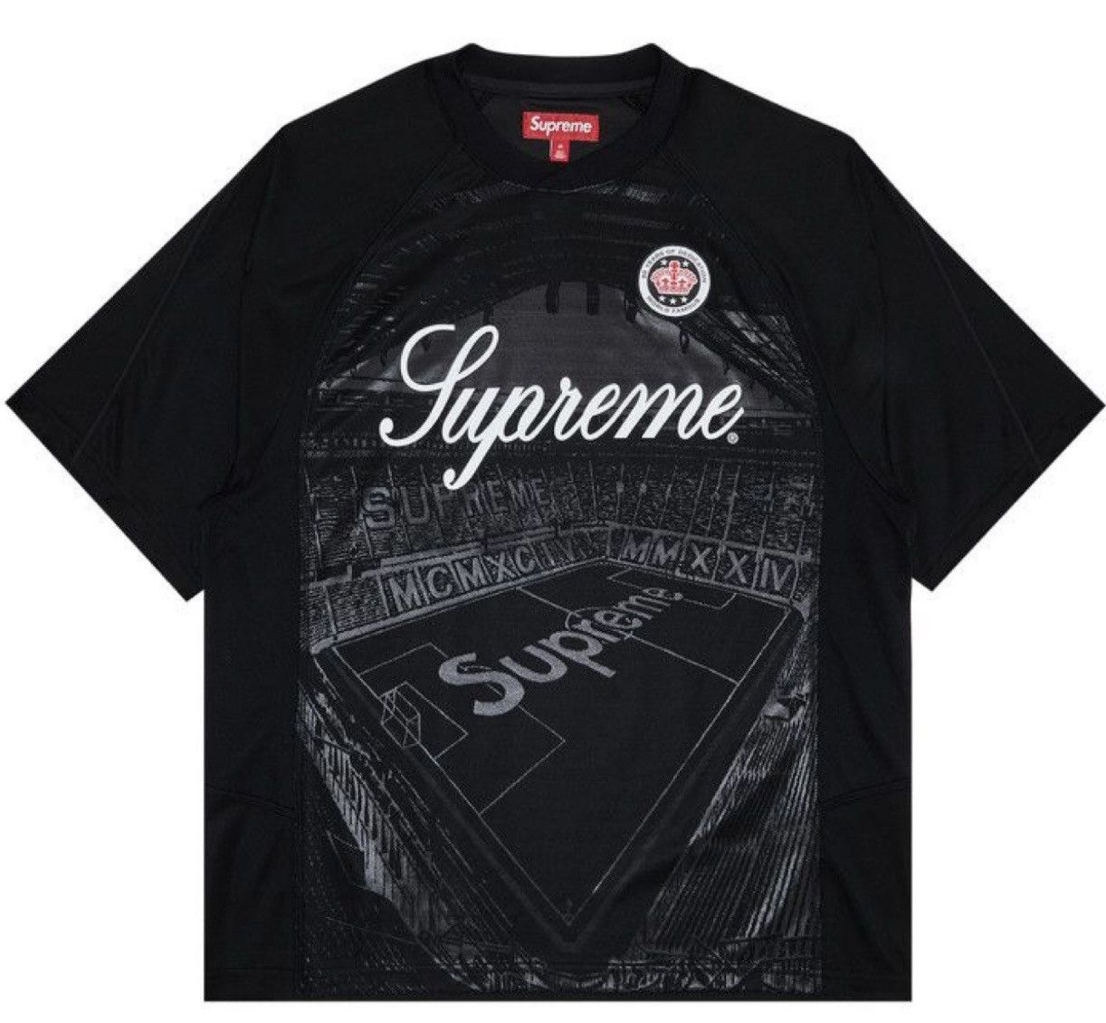 Supreme Supreme Jacquard Soccer Jersey Black Size XL | Grailed