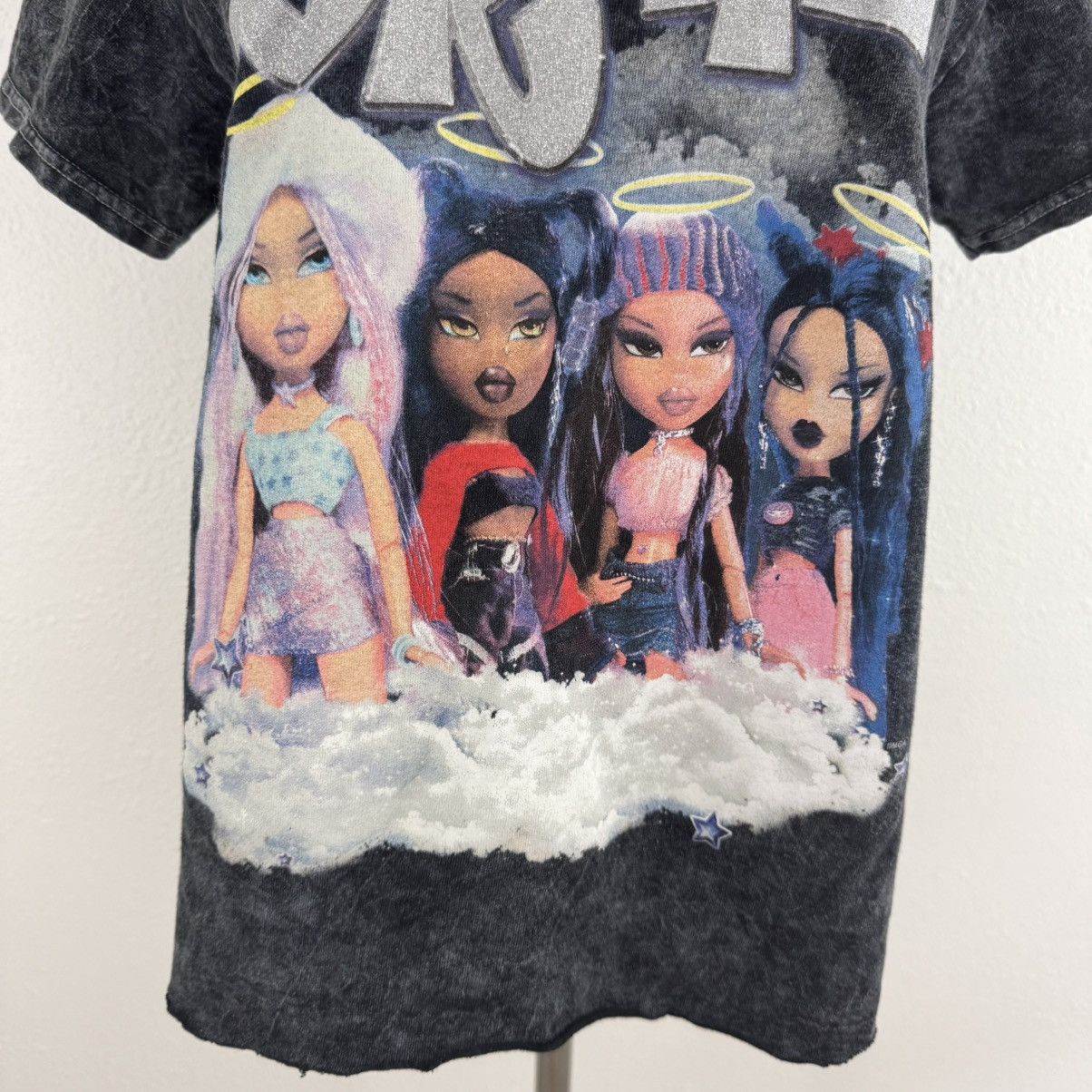 Other BRATZ Y2K Vibes Dark Grey Acid Wash Reworked Graphic Tee Size S / US 4 / IT 40 - 4 Thumbnail