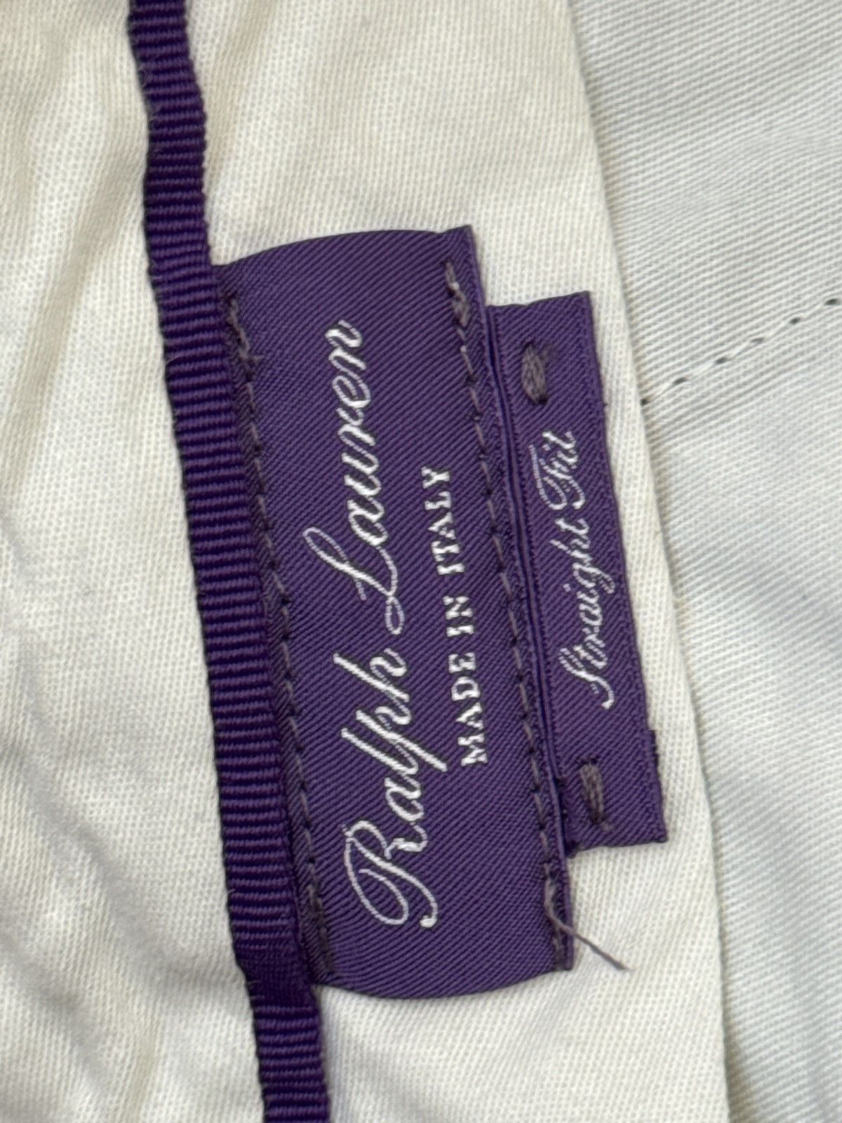 Ralph Lauren Purple Label Polo Ralph Lauren Purple Label Navy Linen Shorts Blanc Size US 36 / EU 52 - 5 Thumbnail