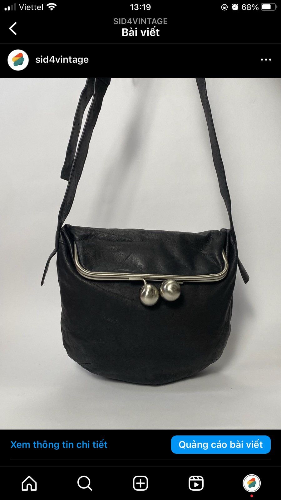 Japanese Brand × Yohji Yamamoto KAWA-KAWA JAPAN BY YOHJI YAMAMOTO FULL LEATHER BAG Size ONE SIZE - 3 Thumbnail