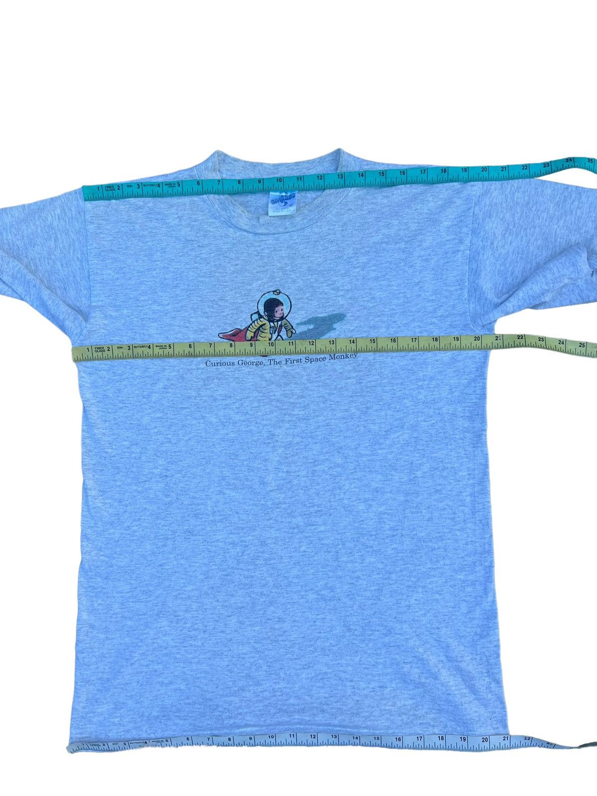 Vintage Vintage 1995 Curious George The First Space Monkey t shirt Size US M / EU 48-50 / 2 - 3 Thumbnail