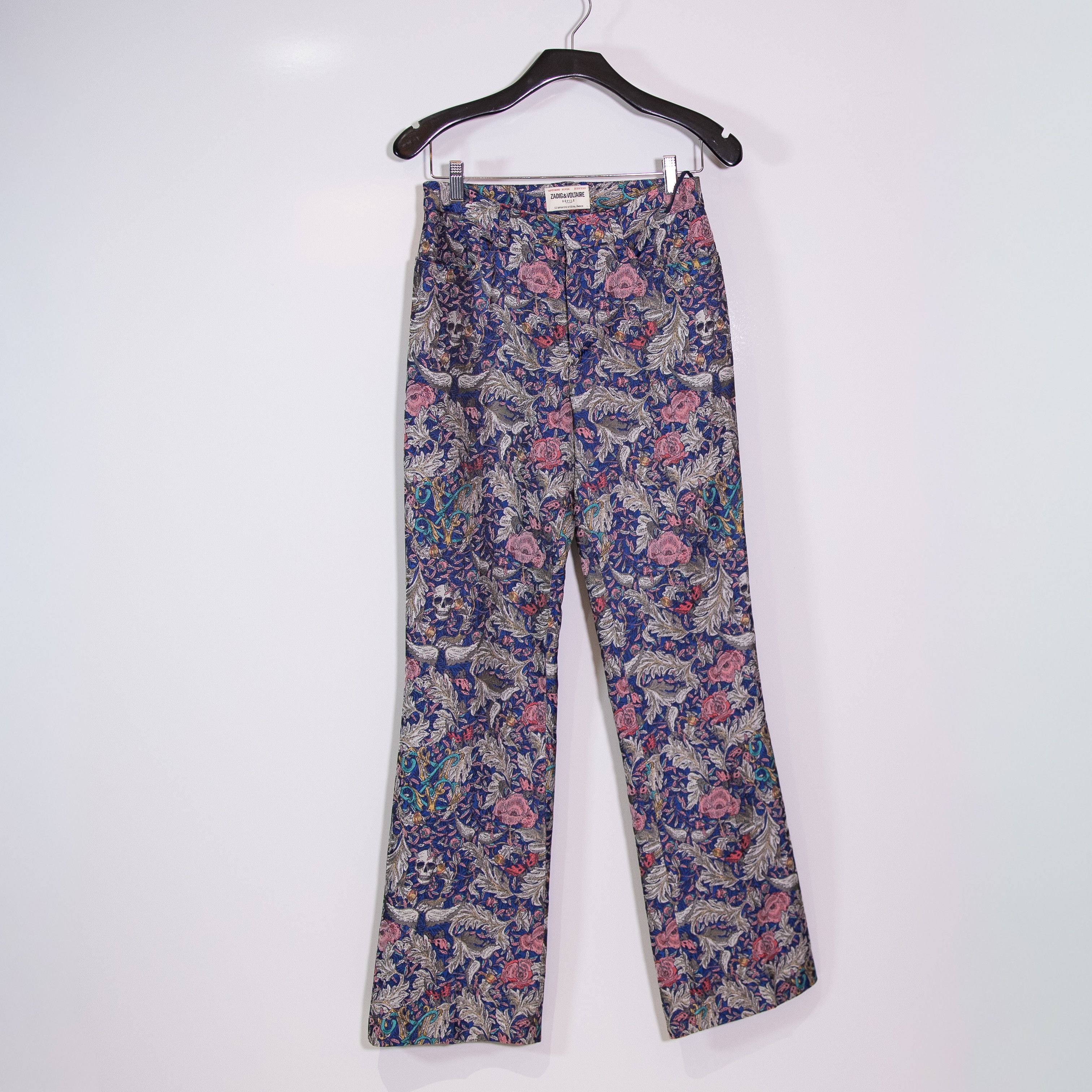 Zadig & Voltaire NEW Zadig & Voltaire Pistol Jacquard Skull Size 27" / US 4 / IT 40 - 1 Thumbnail