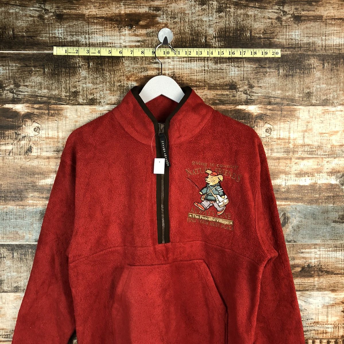 Japanese Brand Nature Friends Red vintage Sweatshirt #A1528 Size US M / EU 48-50 / 2 - 3 Thumbnail
