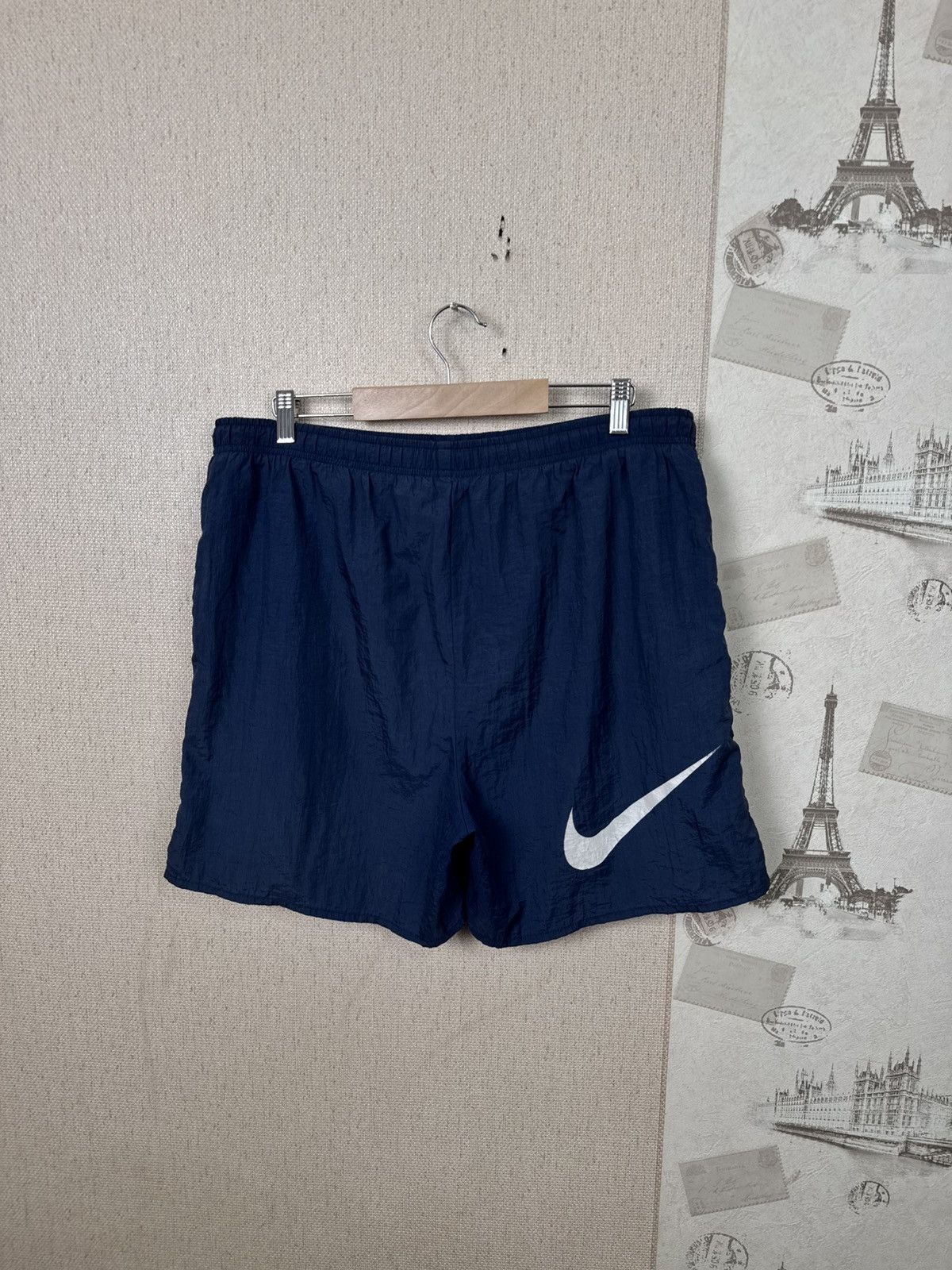 Nike Vintage Nike Shorts Swiming Trucks XL Nylon Blue Streetwear Size US 34 / EU 50 - 4 Thumbnail